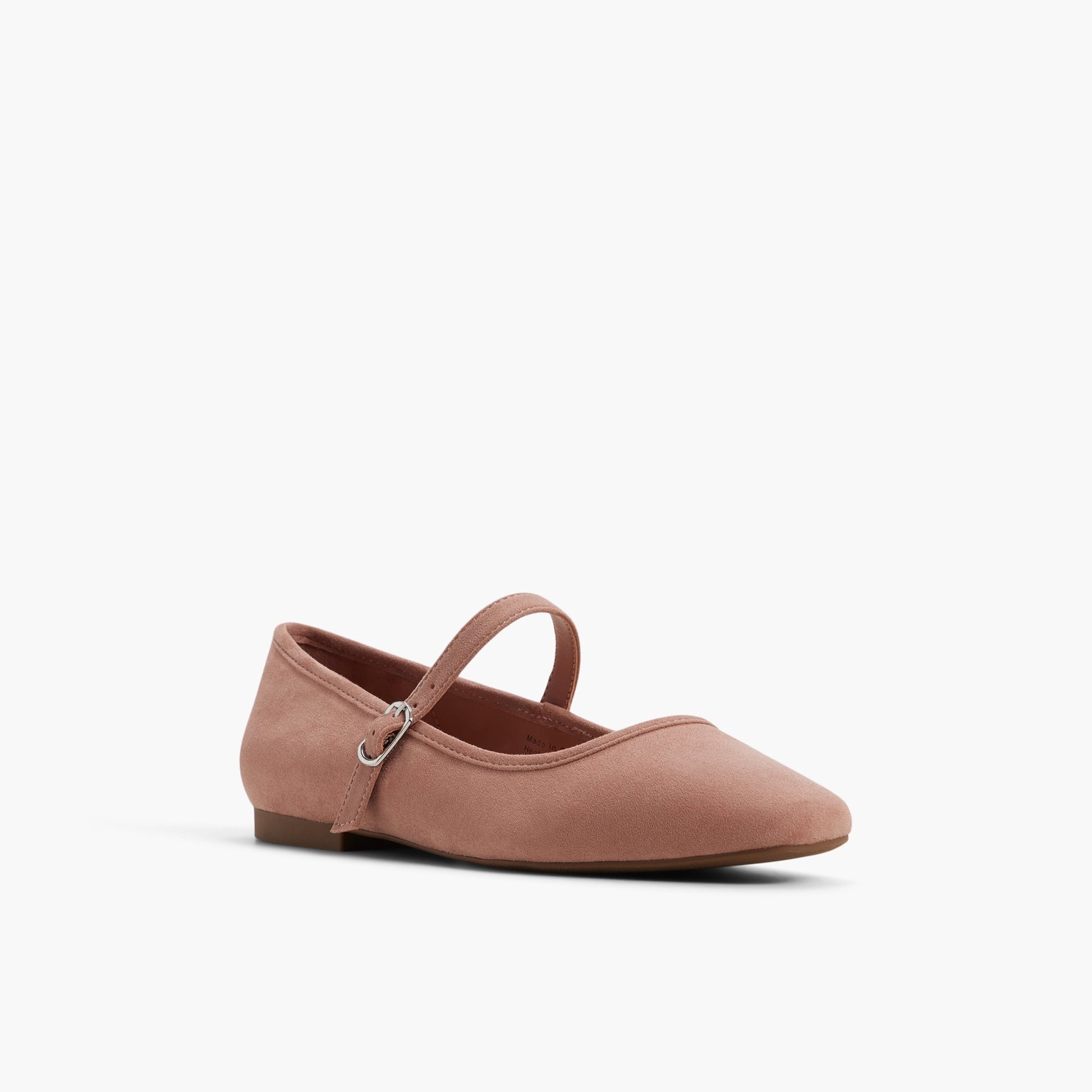 Three-quarter angle of Medium pink Janeyy Mary Jane ballerinas's front side