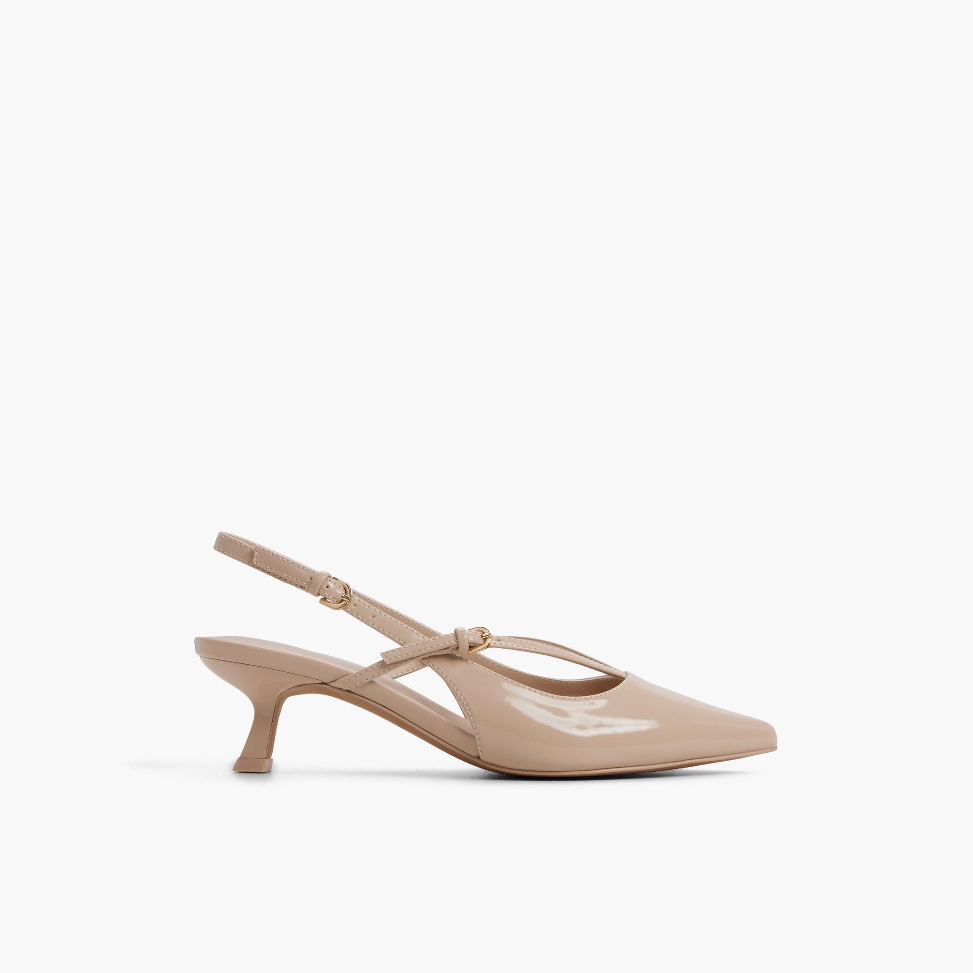 Main View of Other beige Ameelia Slingback Kitten Heels for Womens