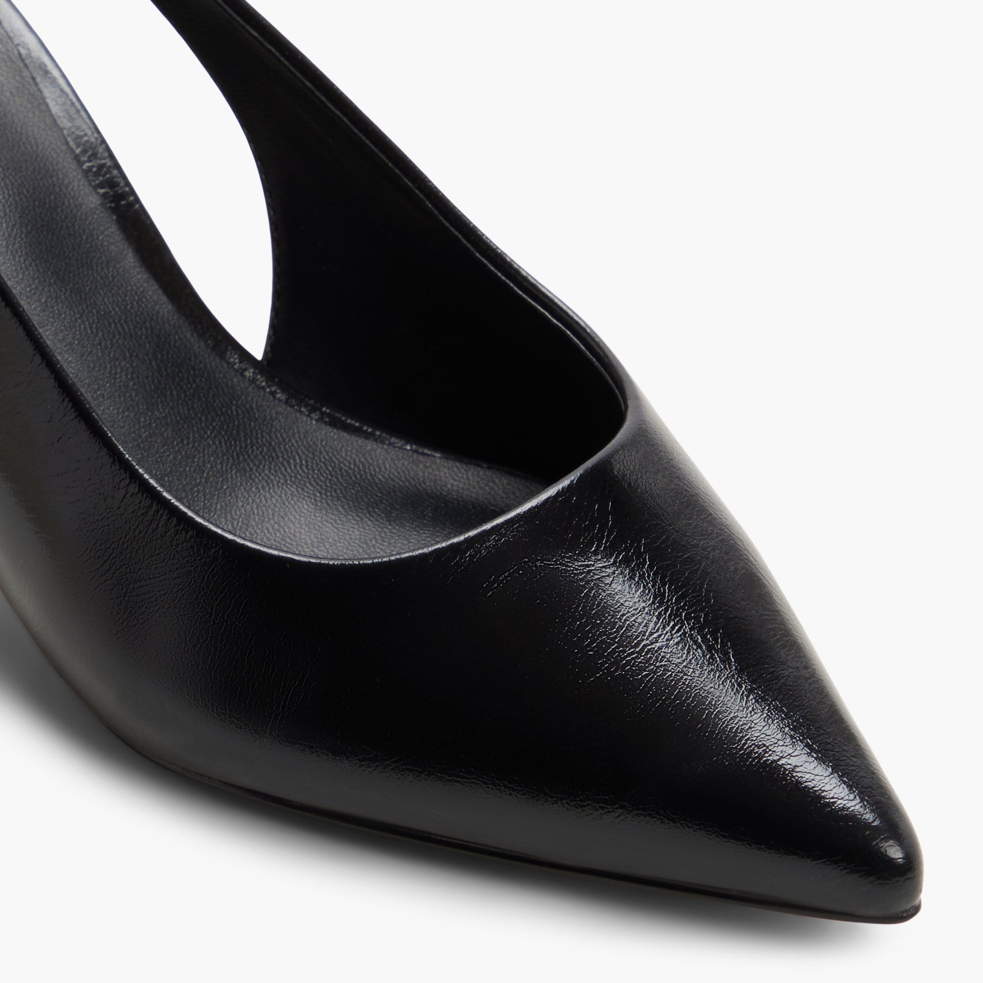 Close-up of the Other black Dariahh Slingback Kitten Heels