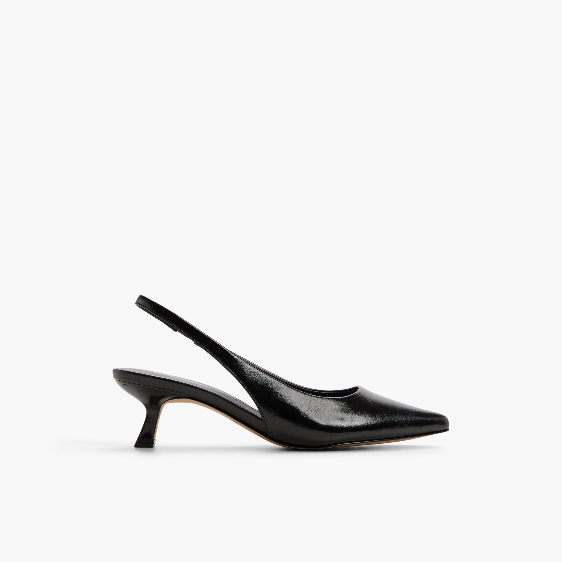 Main View of Other black Dariahh Slingback Kitten Heels for Womens