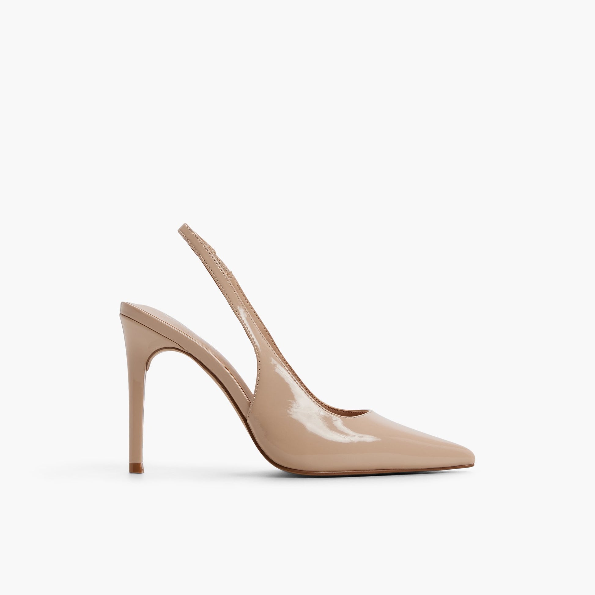 Main View of Beige Daniellaa Slingback Heels for Womens