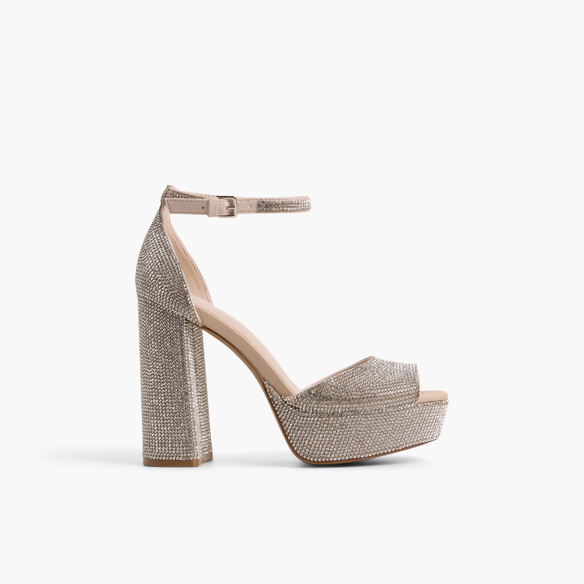 Main View of Bone Domminique Peep-Toe Platform Sandals for Womens