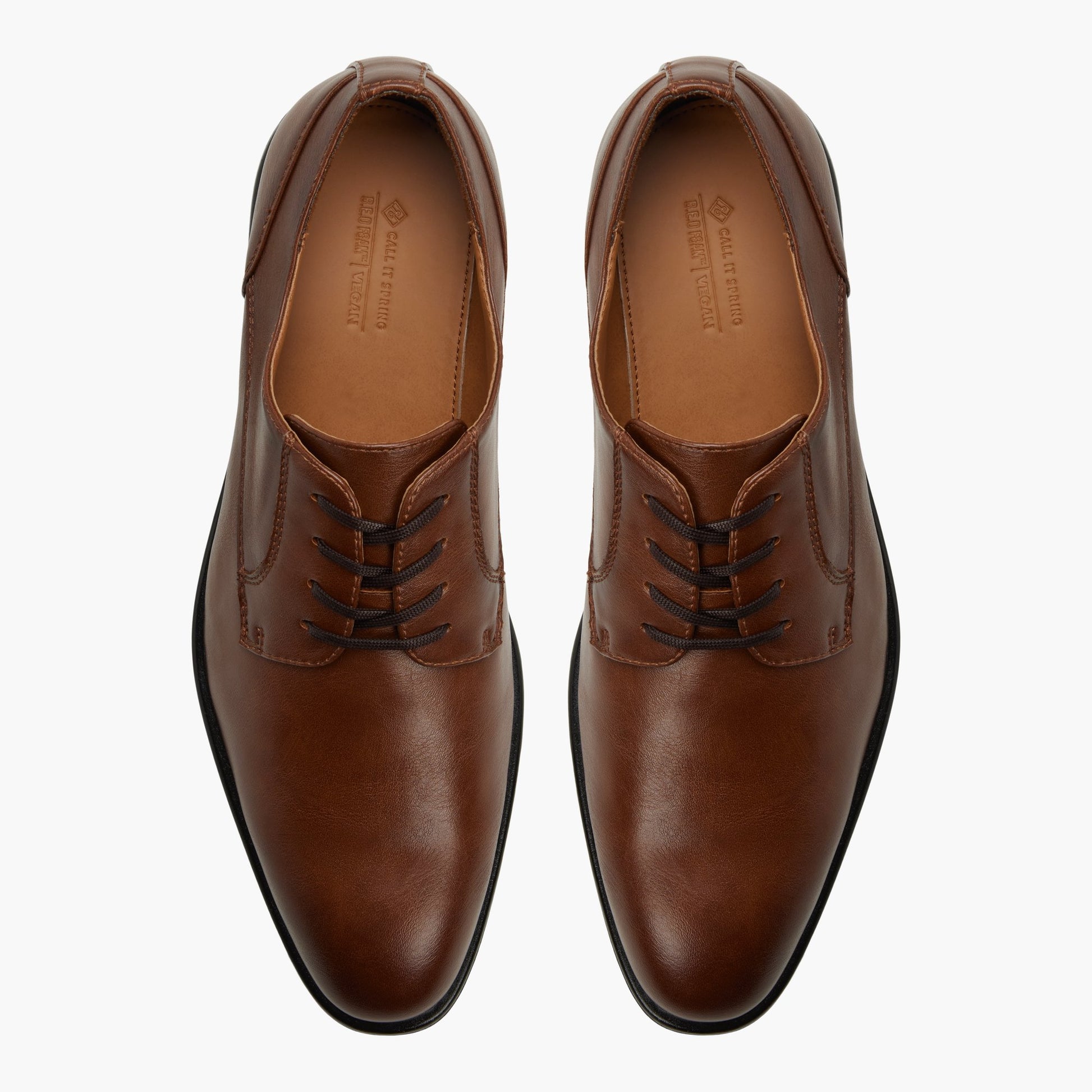 Test FR:Top-down view of the Cognac Burnham Chaussures derby