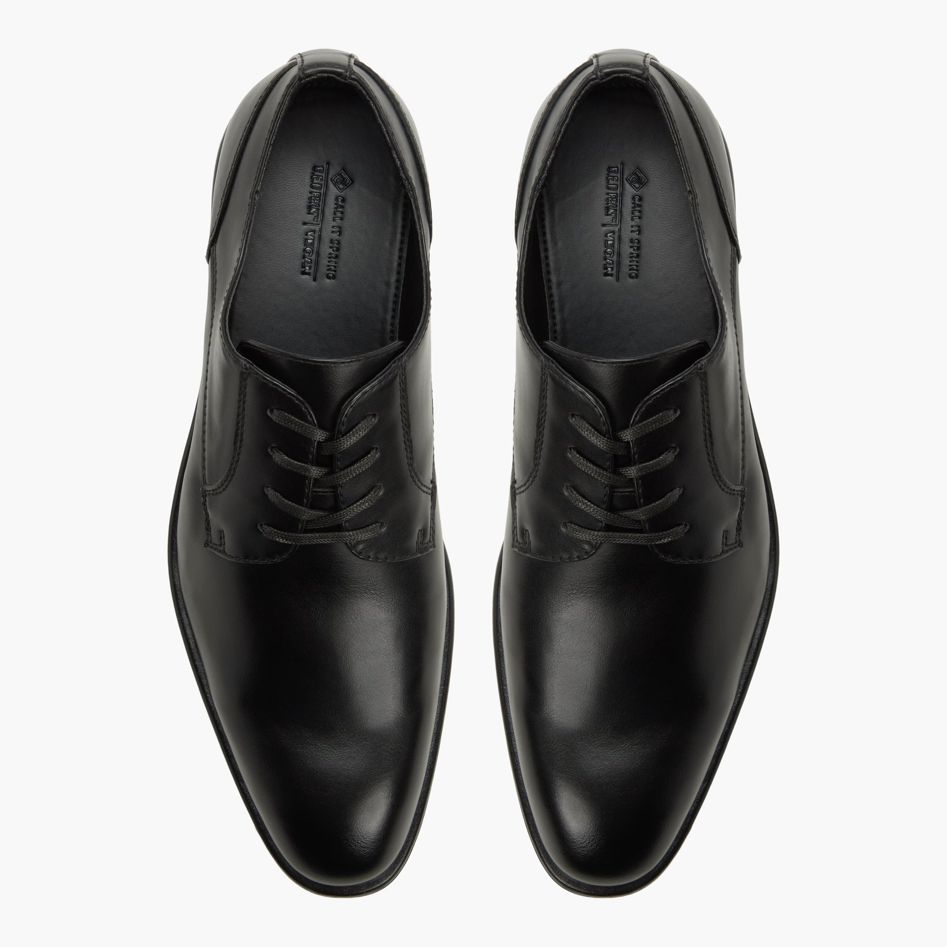 Test FR:Top-down view of the Noir Burnham Chaussures derby