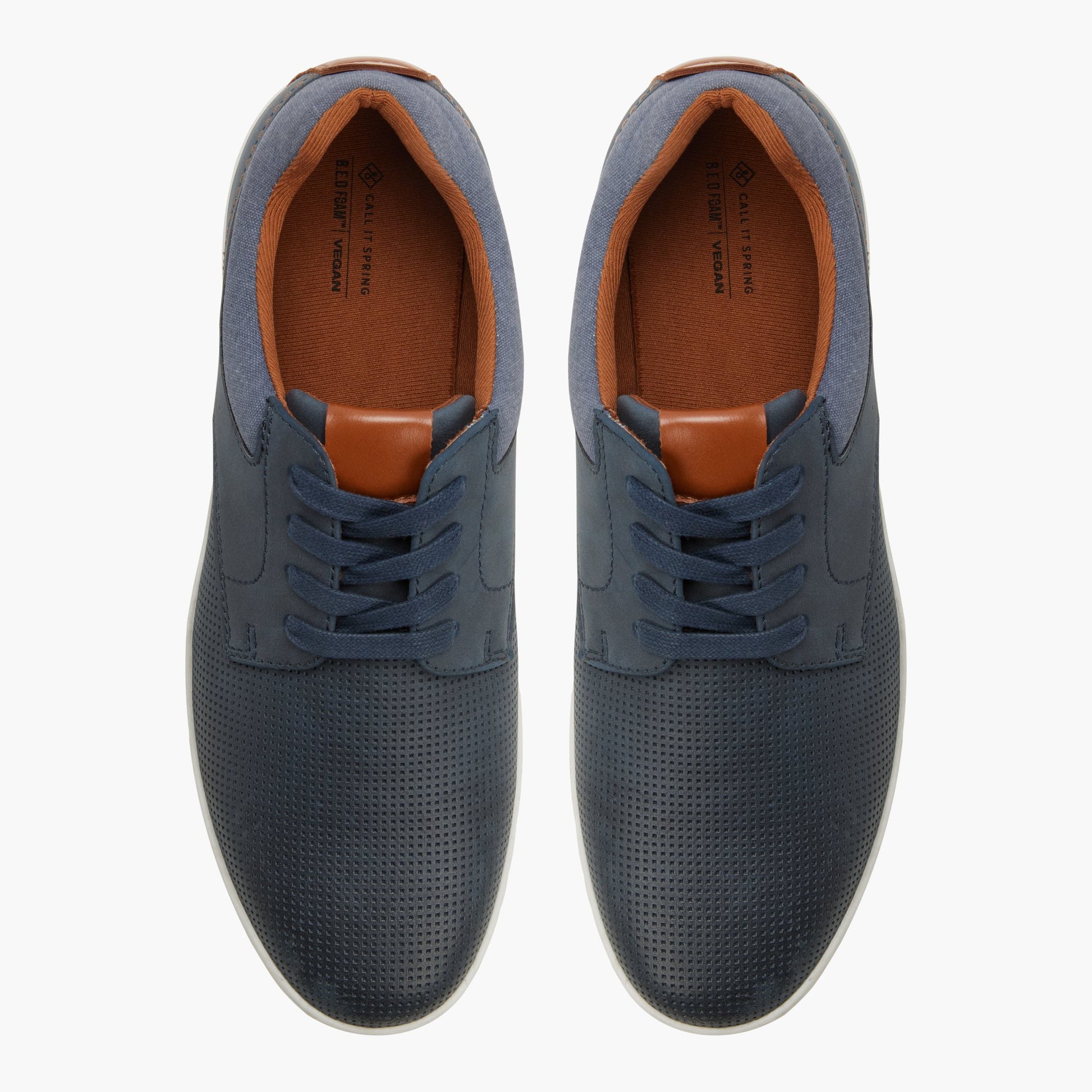 Test FR:Top-down view of the Marine Dorchester Chaussures à lacets