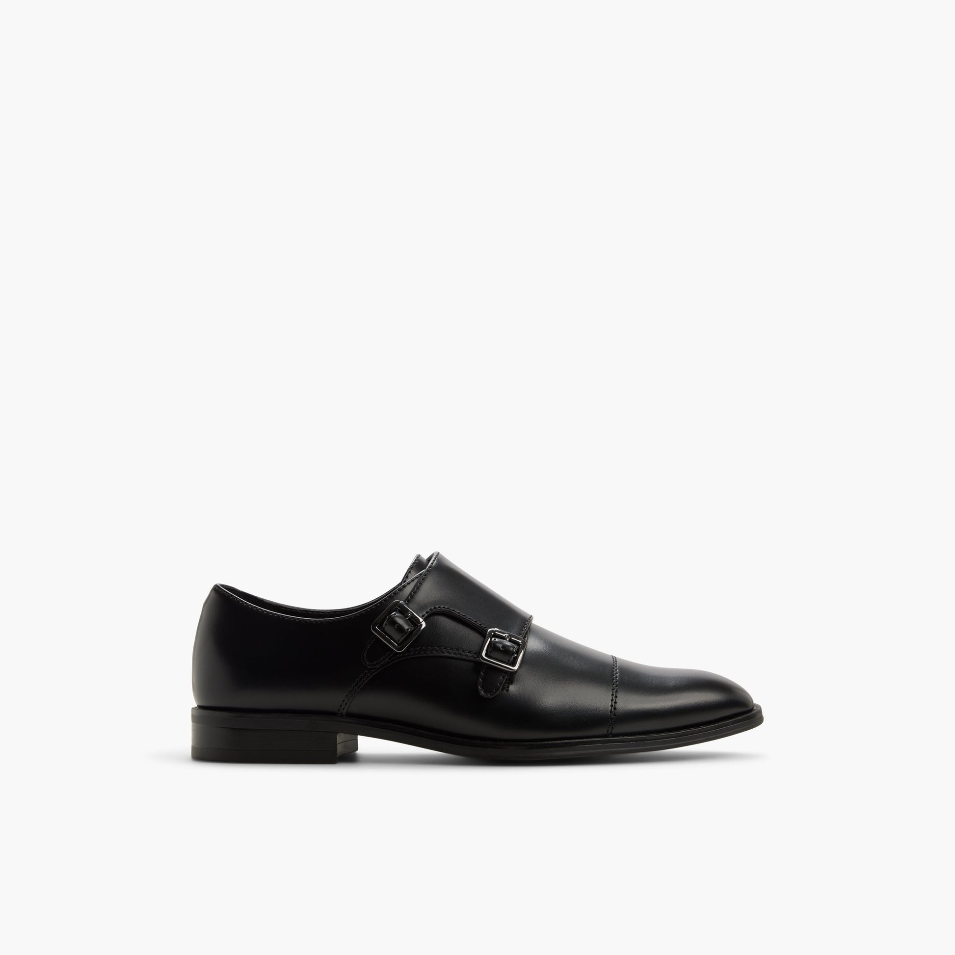 Test FR:Main View of Noir Belmonte Chaussures à double bride de moine_x000D_ for Hommes