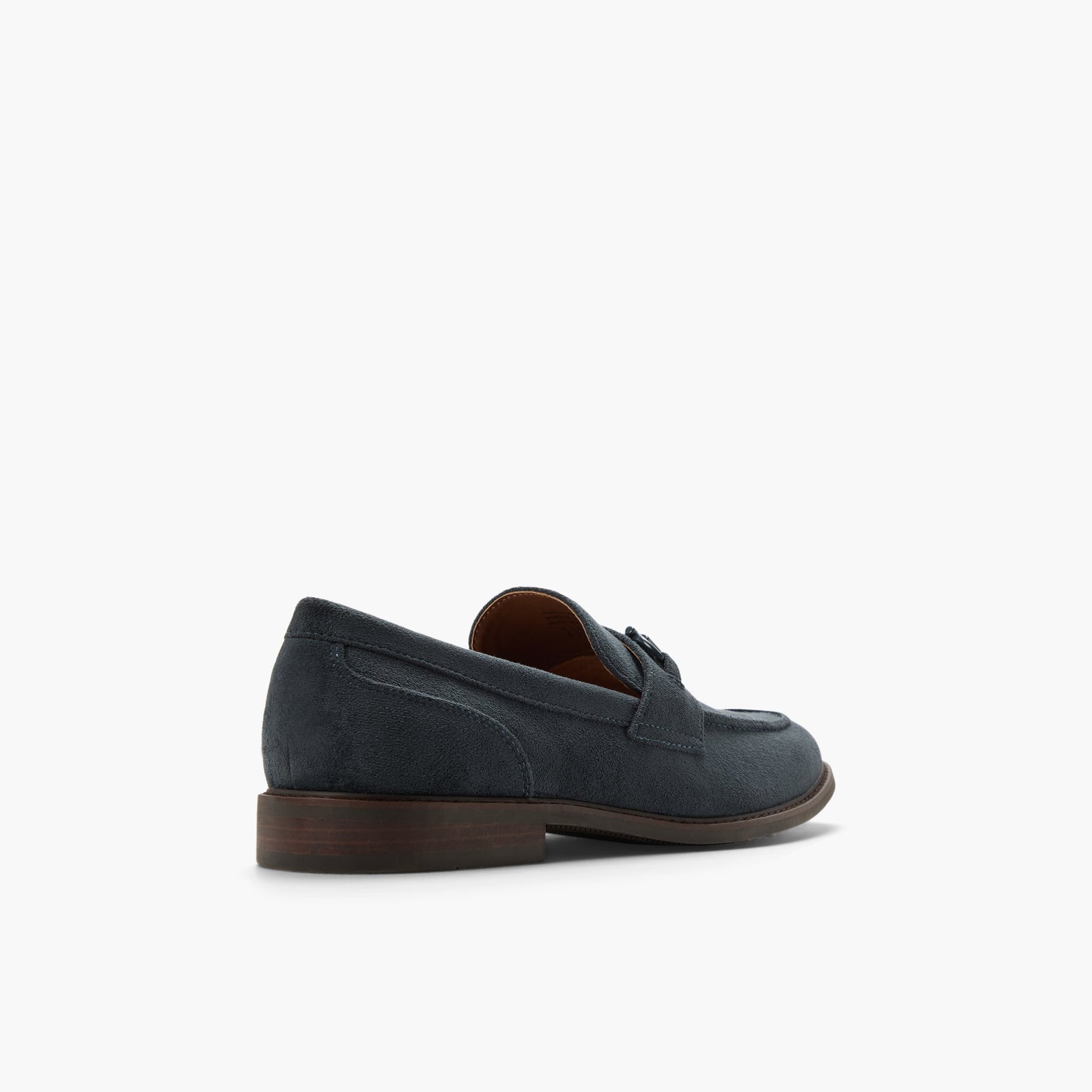 Three-quarter angle of Navy Portola Loafers's back side