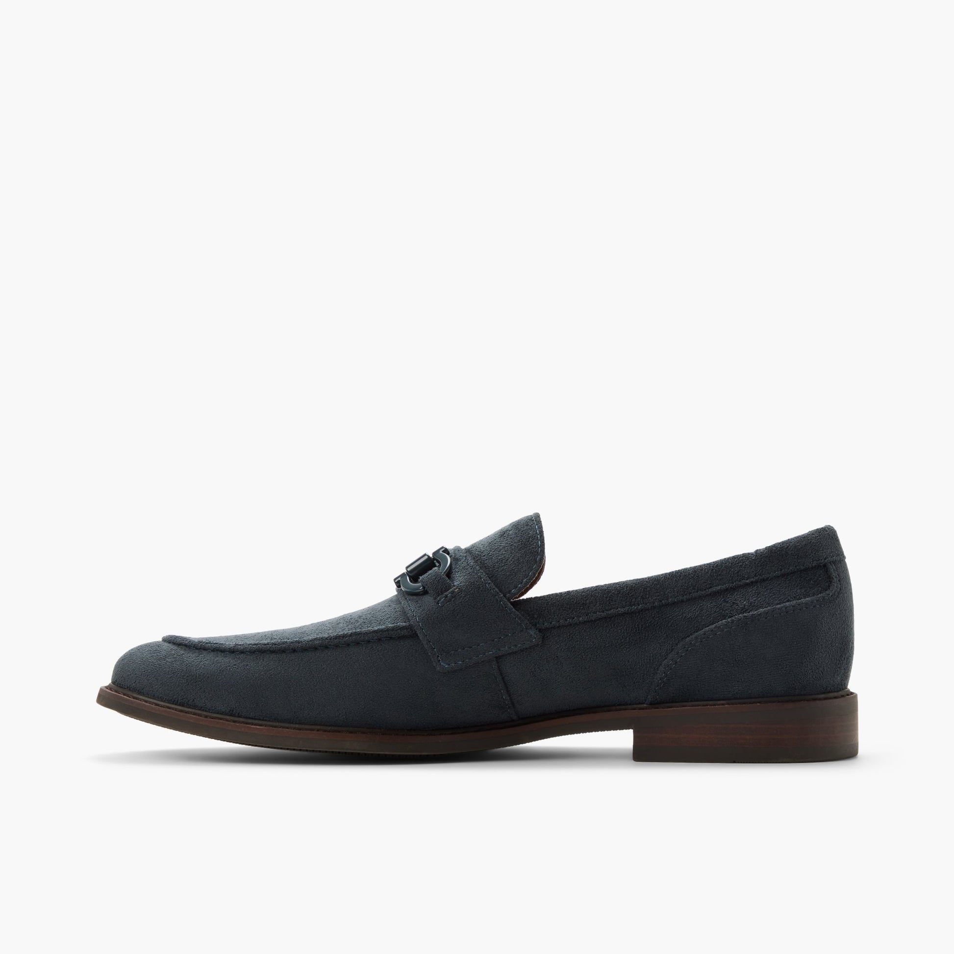 Side view of Navy Portola Loafers