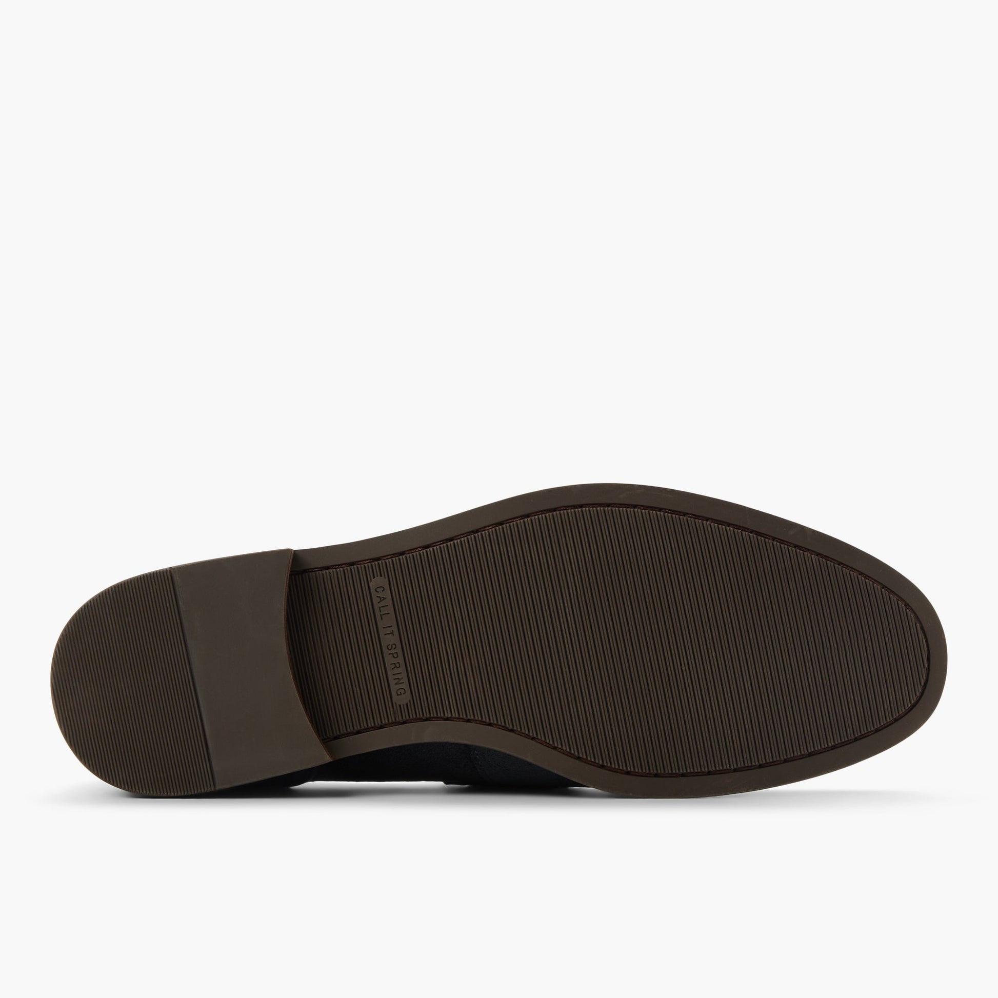 View of Navy Portola Loafers's sole