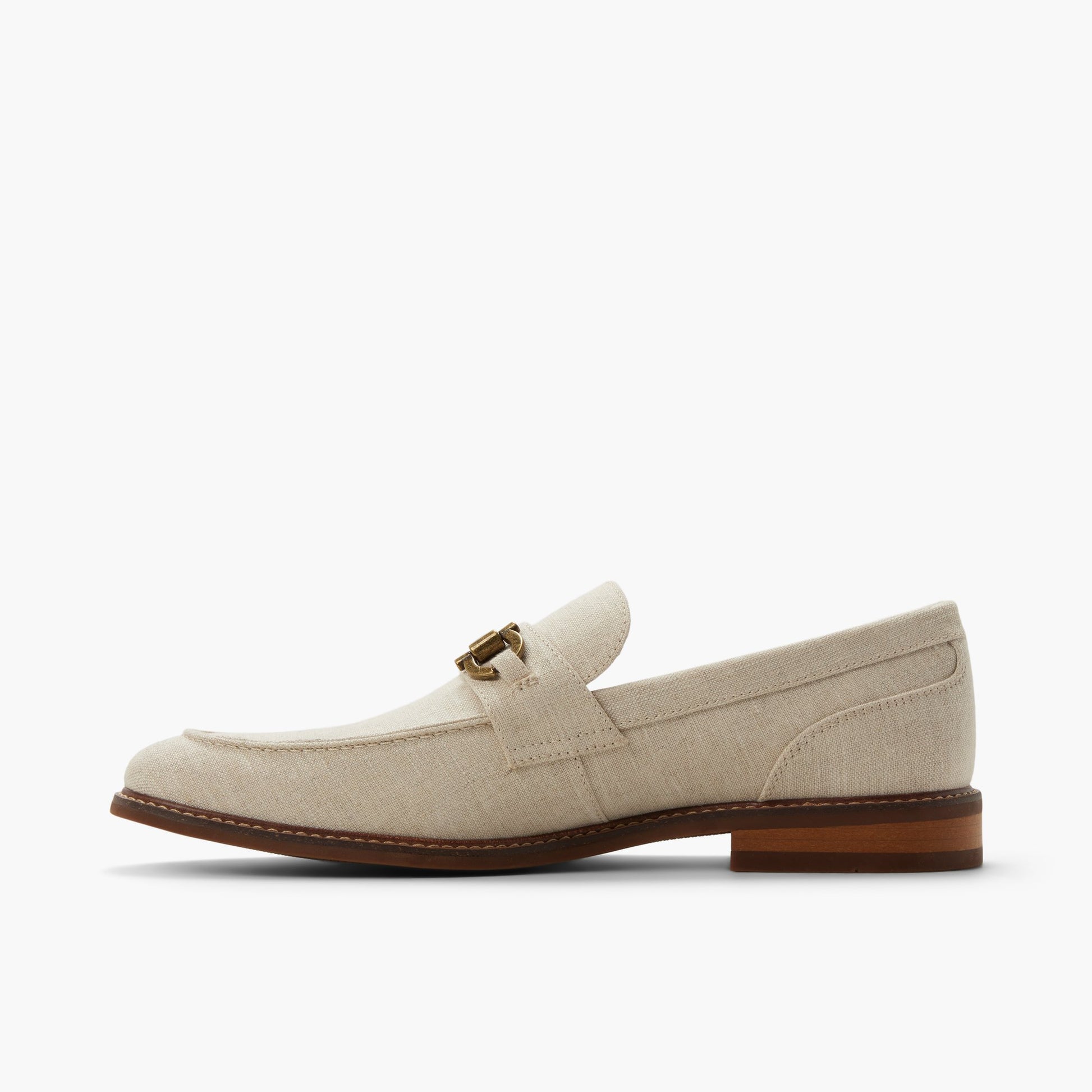Side view of Bone Portola Loafers