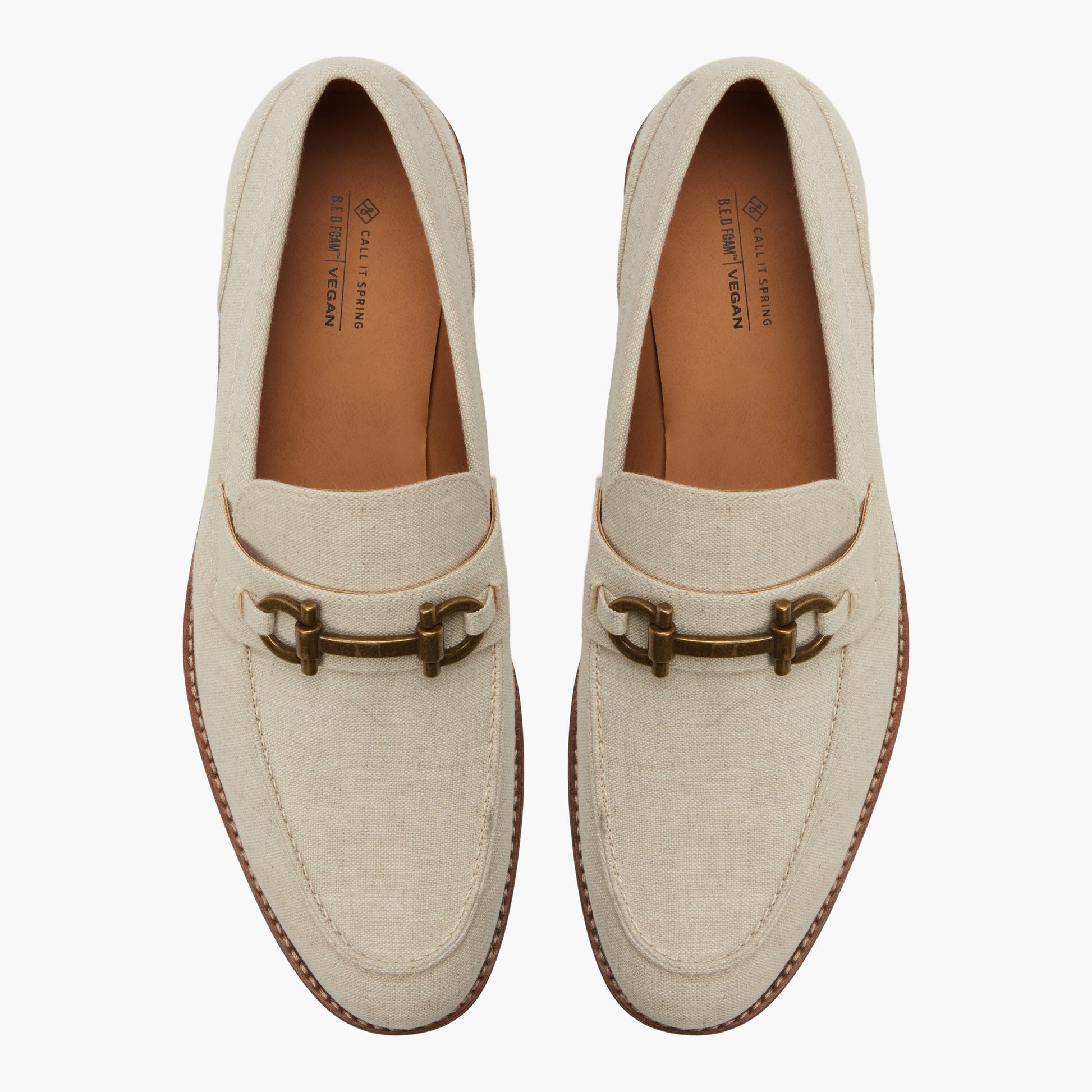 Top-down view of the Bone Portola Loafers