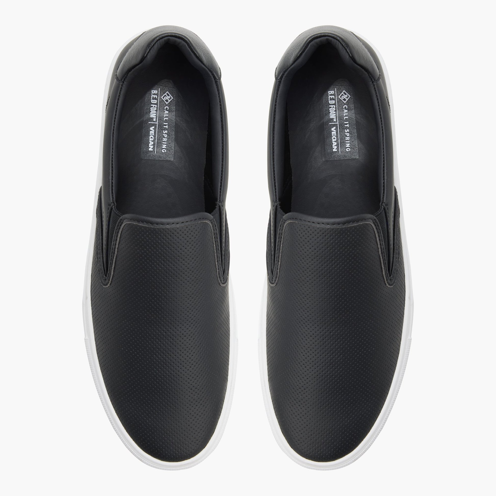 Test FR:Top-down view of the Noir Culver Chaussures à enfiler