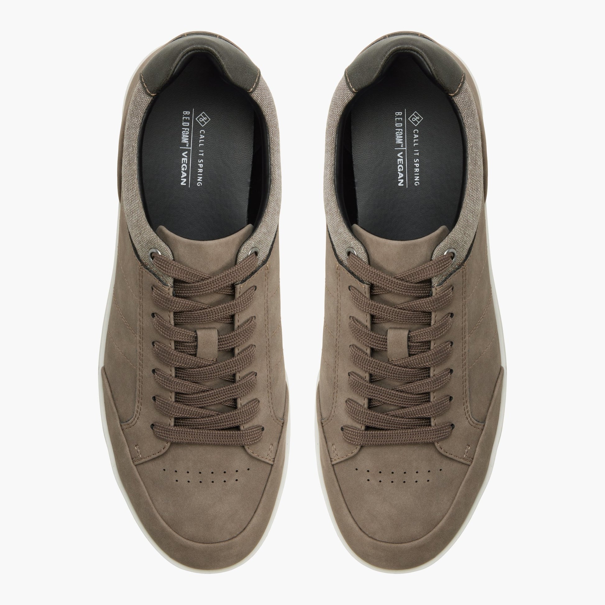 Test FR:Top-down view of the Gris Dunkirck Chaussures à lacets