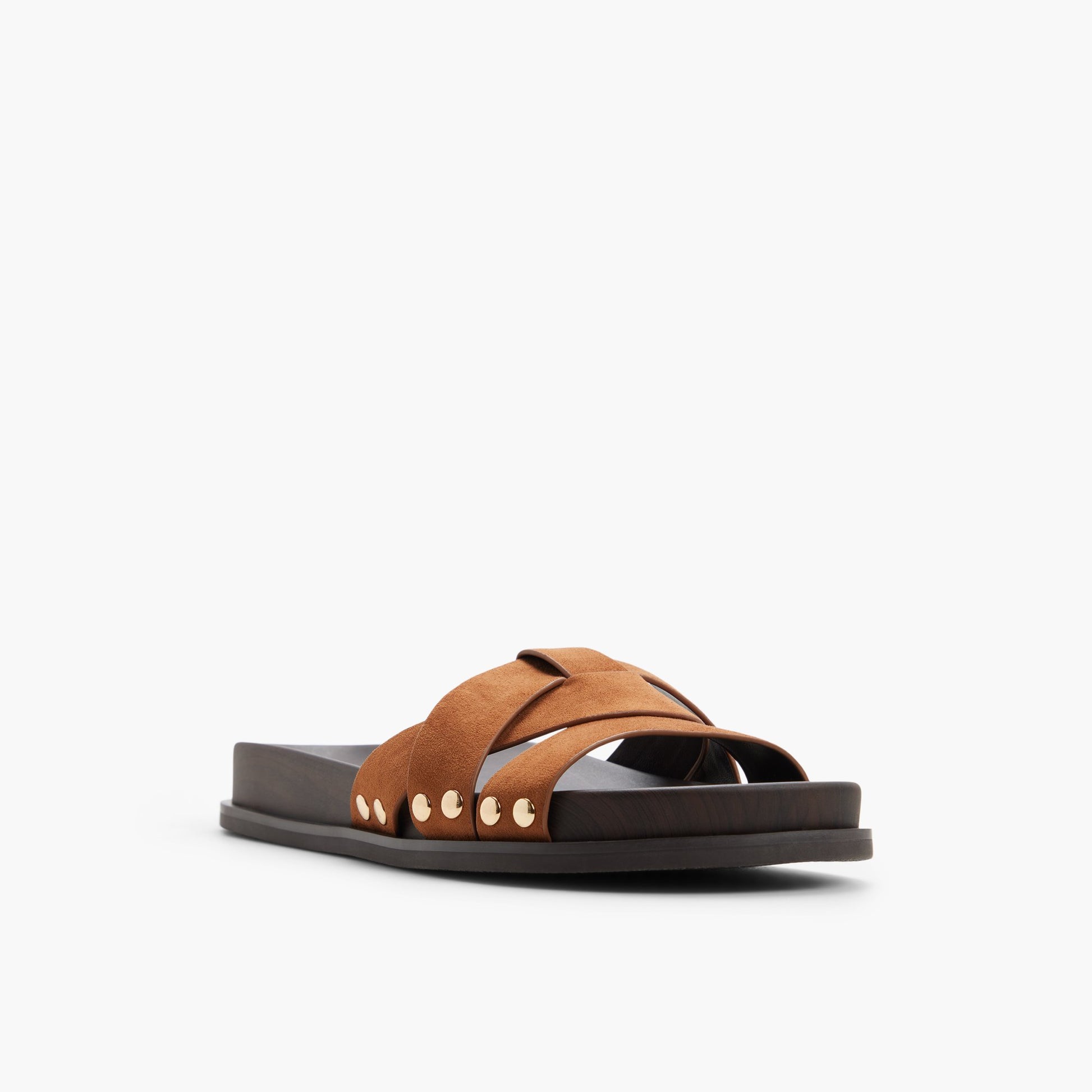 Three-quarter angle of Cognac Oceeana Slides's front side