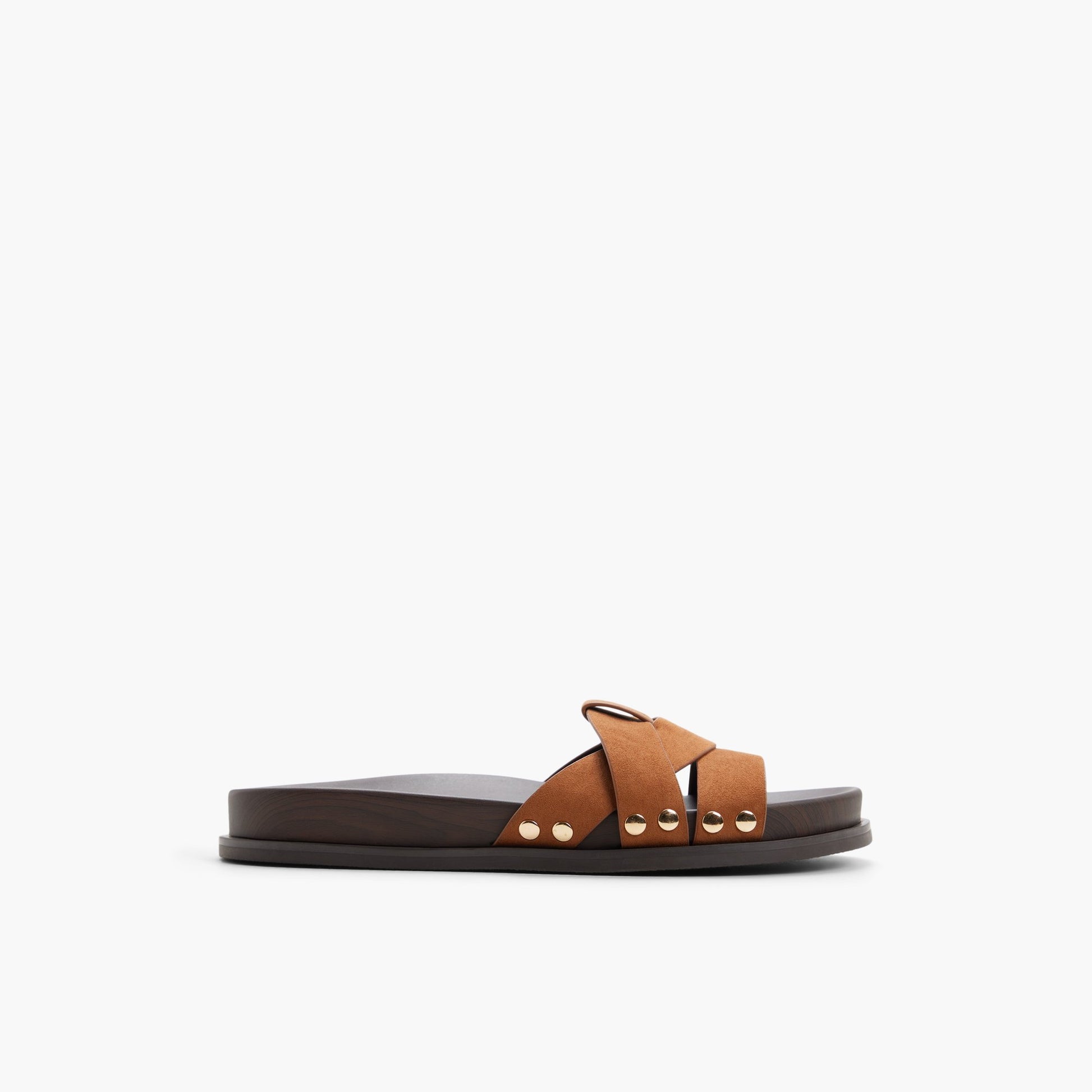 Main View of Cognac Oceeana Slides for Womens