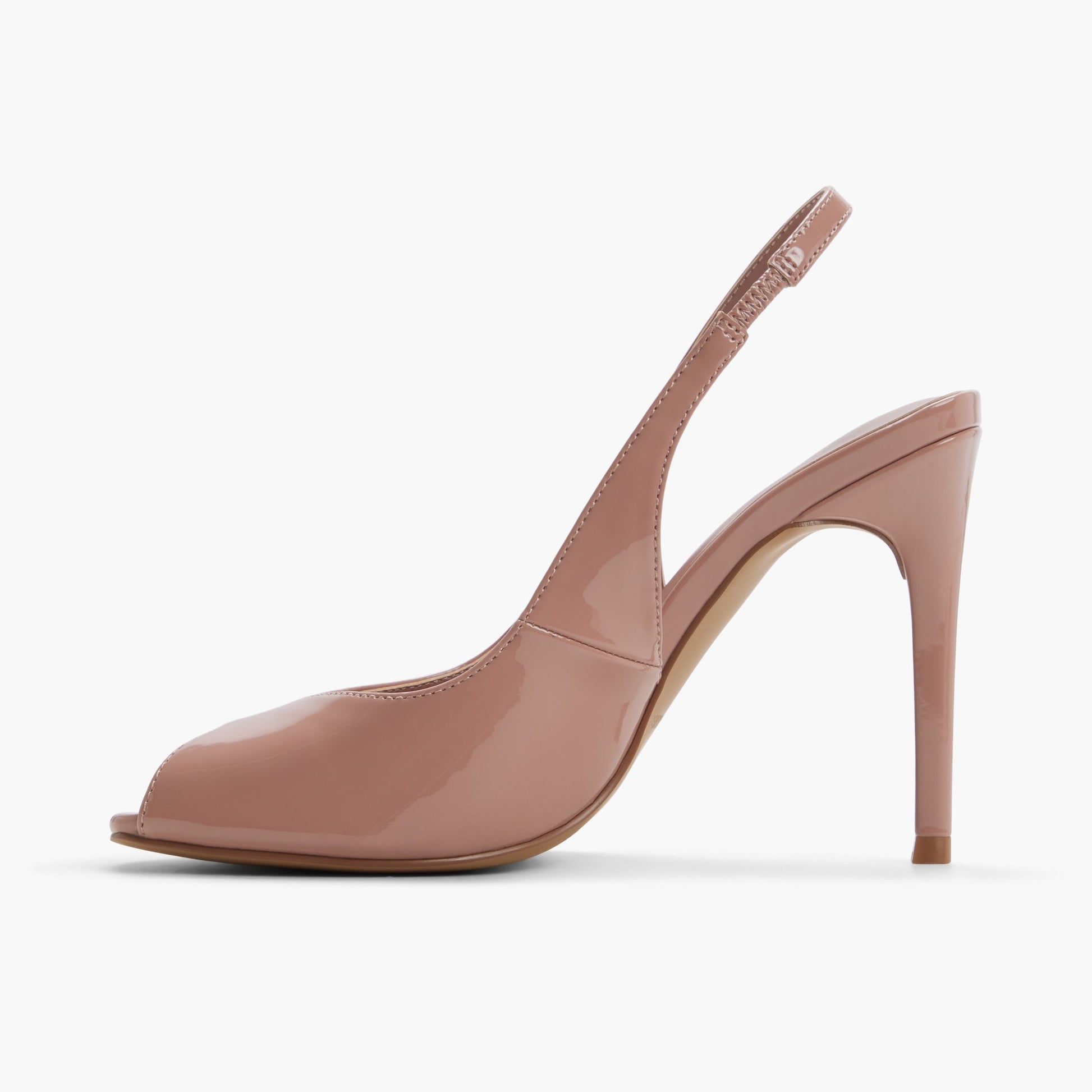 Test FR:Side view of Rose Moyen Milenaa Talons hauts à bride arrière