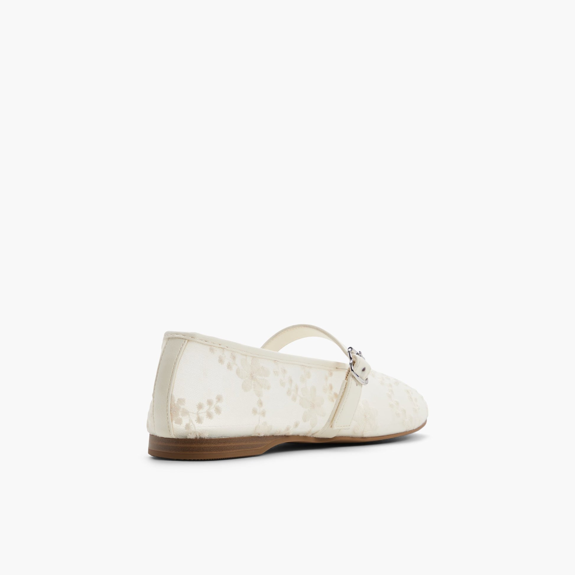Test FR:Three-quarter angle of Autre Blanc Elyiaa Ballerines Mary Janes en mesh's back side