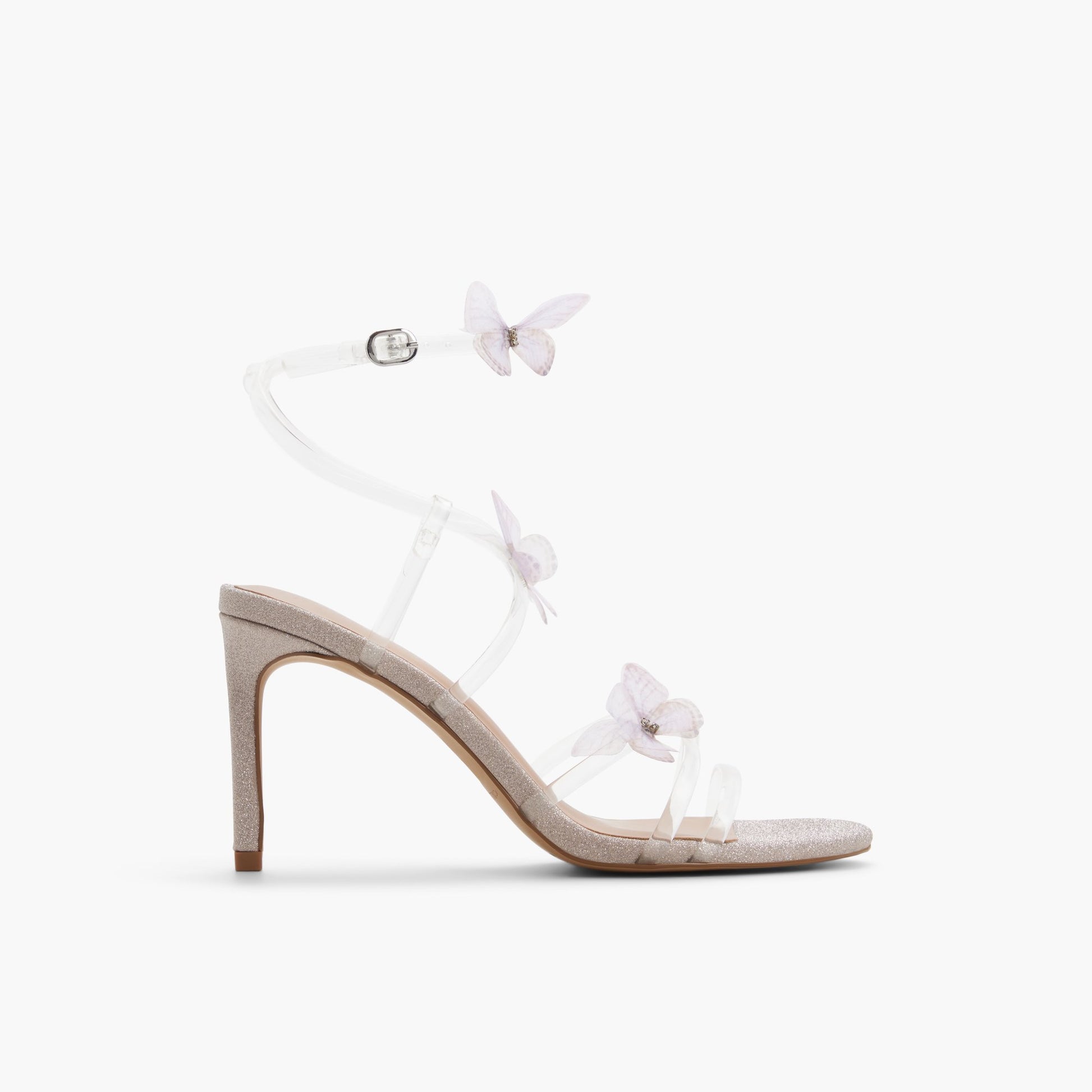 Main View of Light pink Ariiaa Strappy Heeled Sandals for Womens