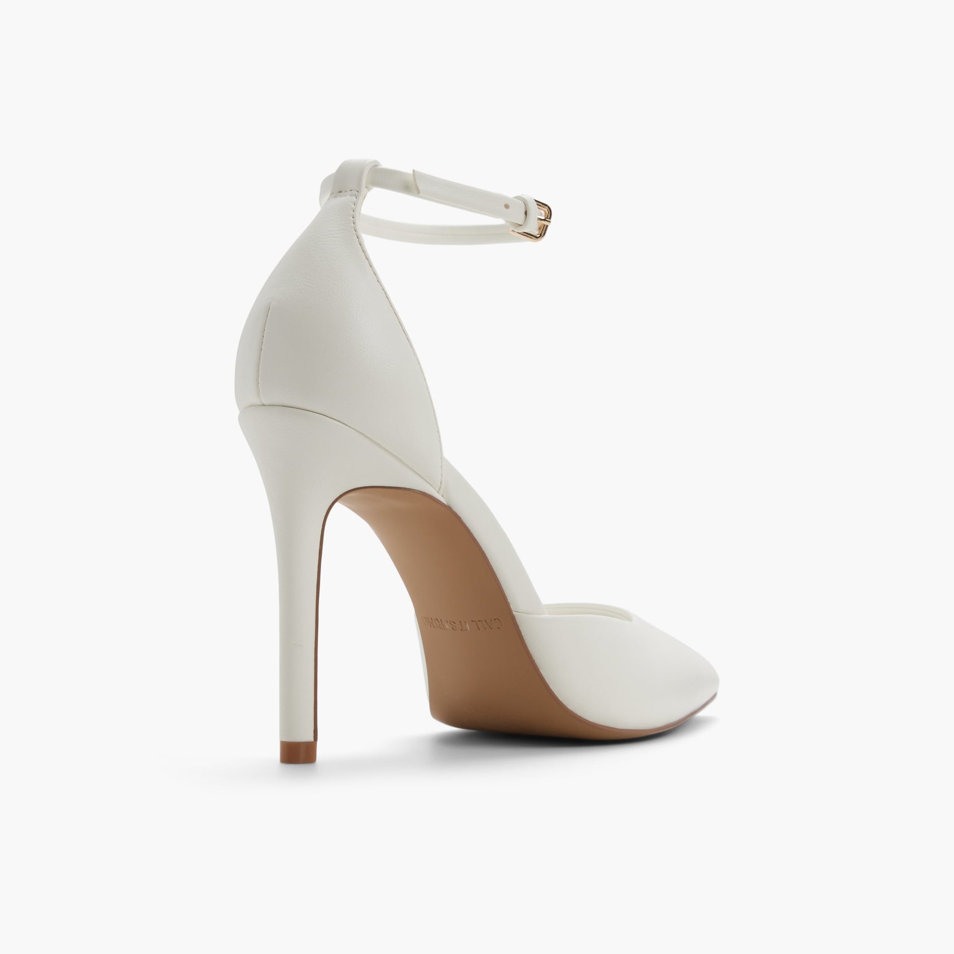 Three-quarter angle of White Surii High Heel Pumps's back side