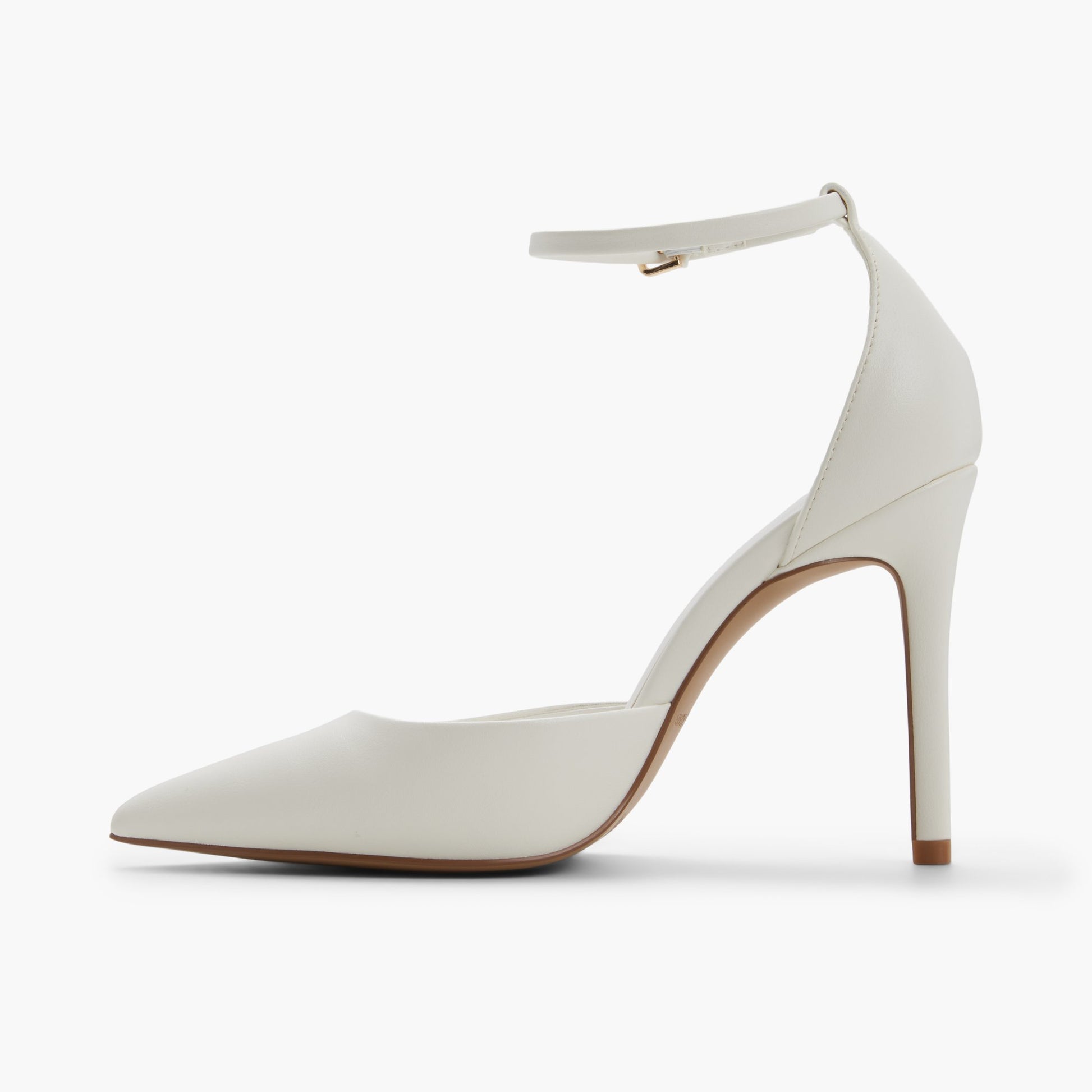 Side view of White Surii High Heel Pumps