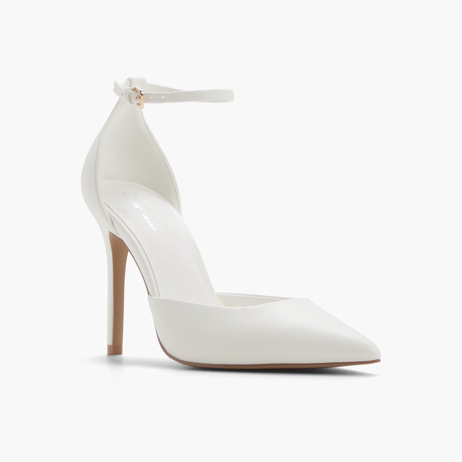 Three-quarter angle of White Surii High Heel Pumps's front side