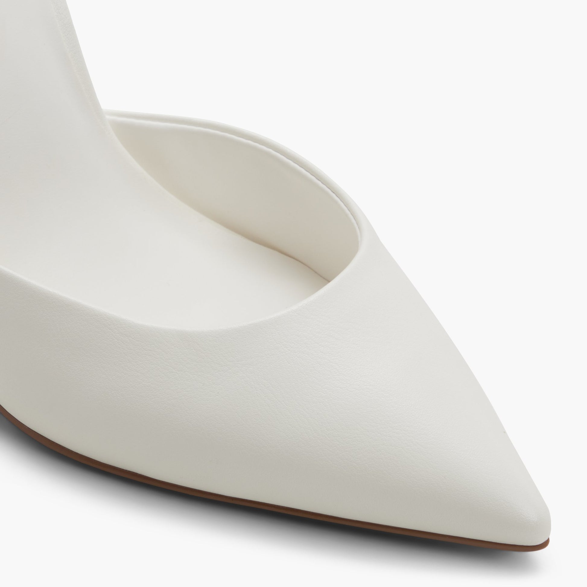 Close-up of the White Surii High Heel Pumps