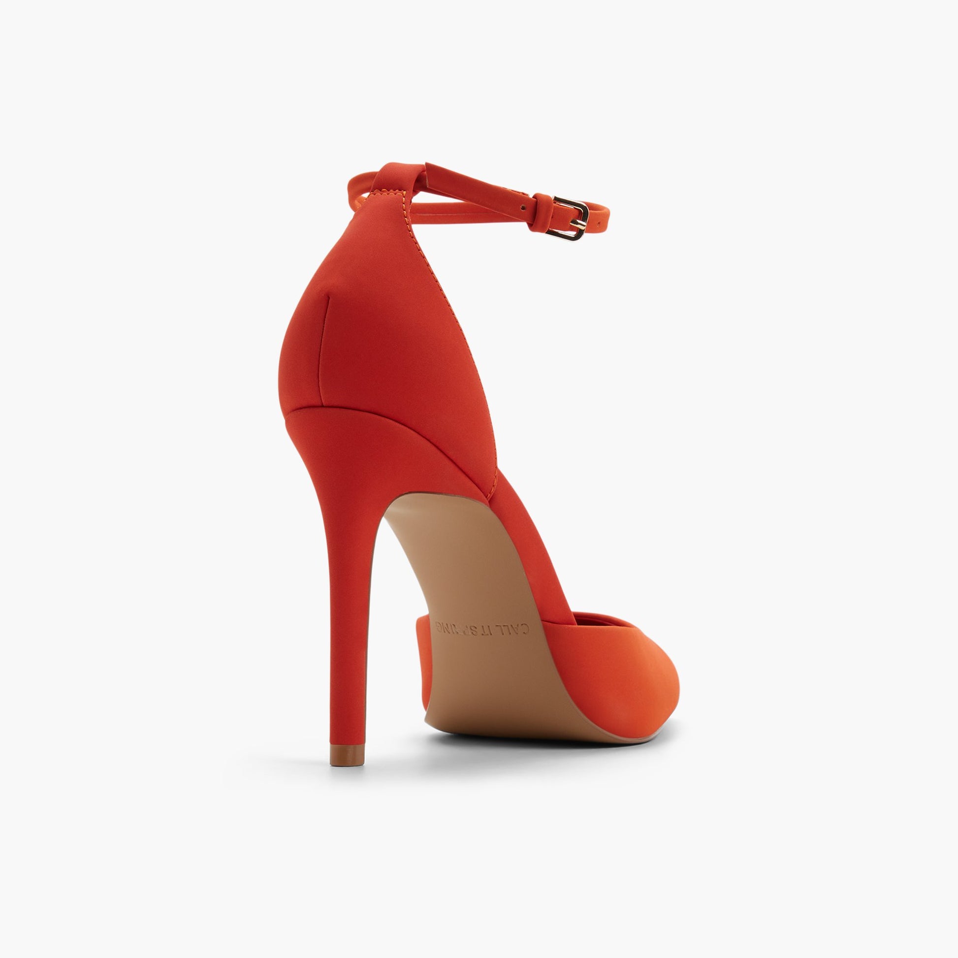 Three-quarter angle of Orange Surii High Heel Pumps's back side