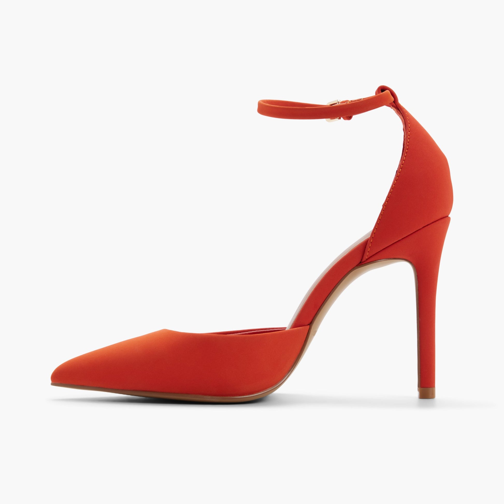 Side view of Orange Surii High Heel Pumps