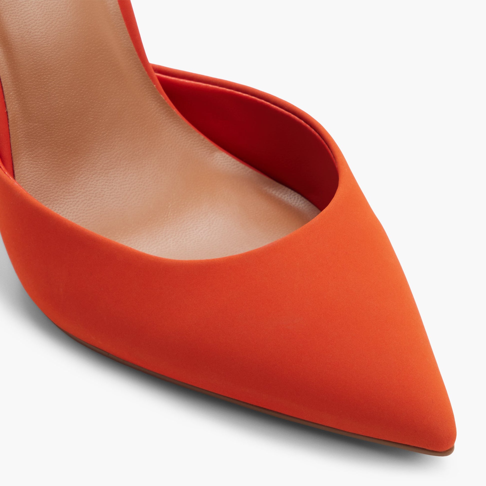 Close-up of the Orange Surii High Heel Pumps