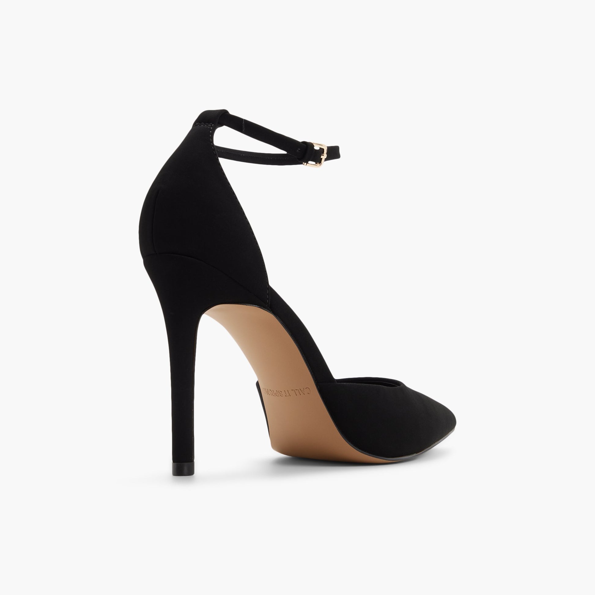 Angle de trois quarts de l'arrière de Noir Surii Escarpins à talons hauts