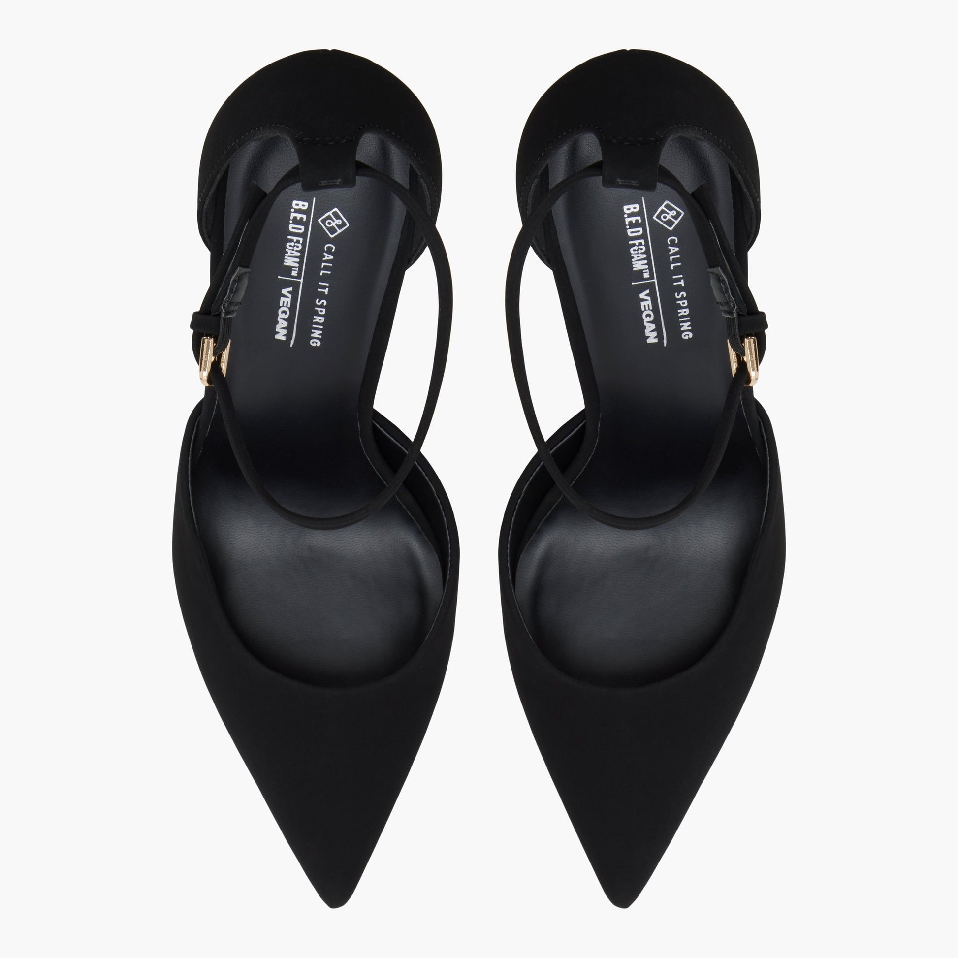Vue de dessus de la Noir Surii Escarpins à talons hauts