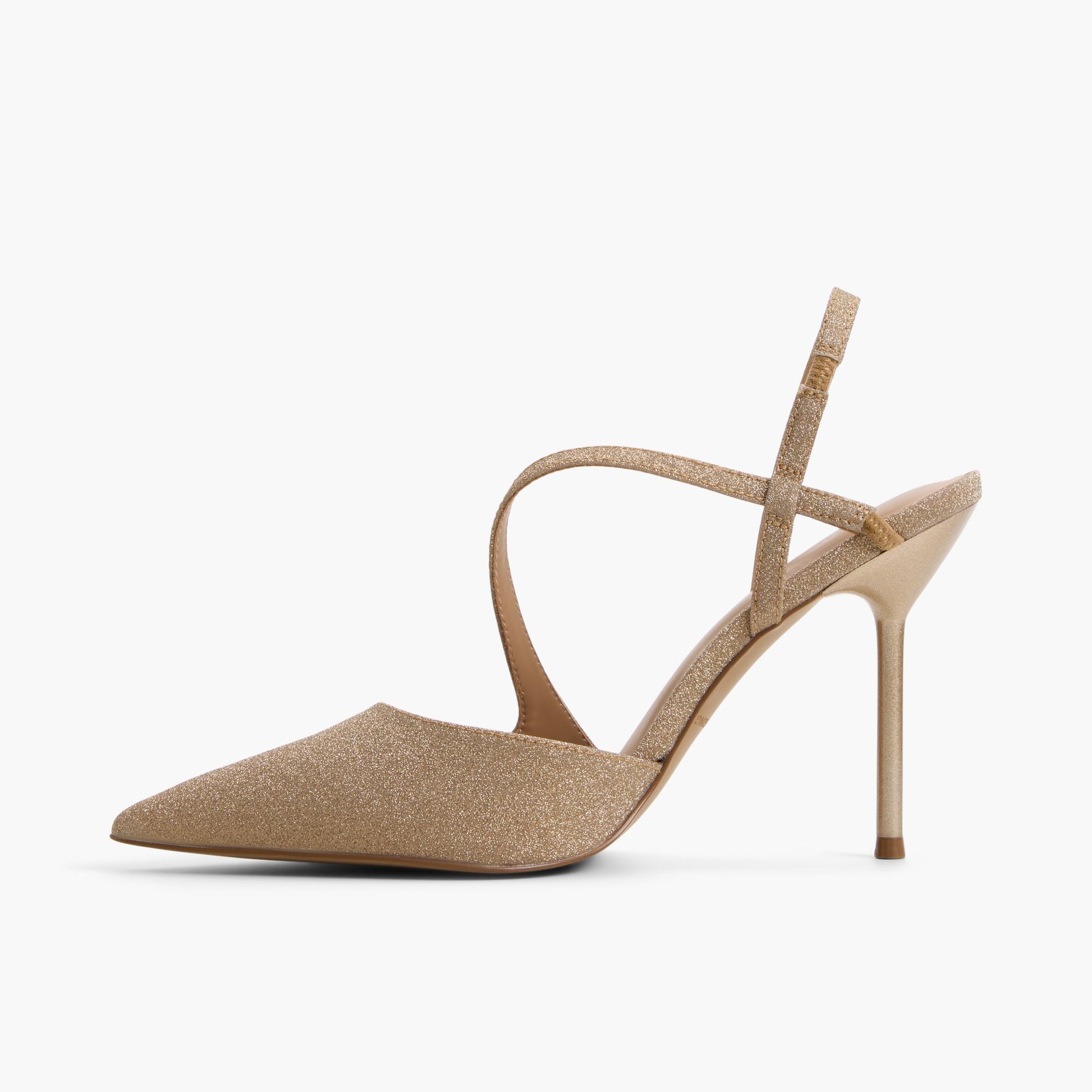 Test FR:Side view of Bronze Amayah Escarpins à talons hauts