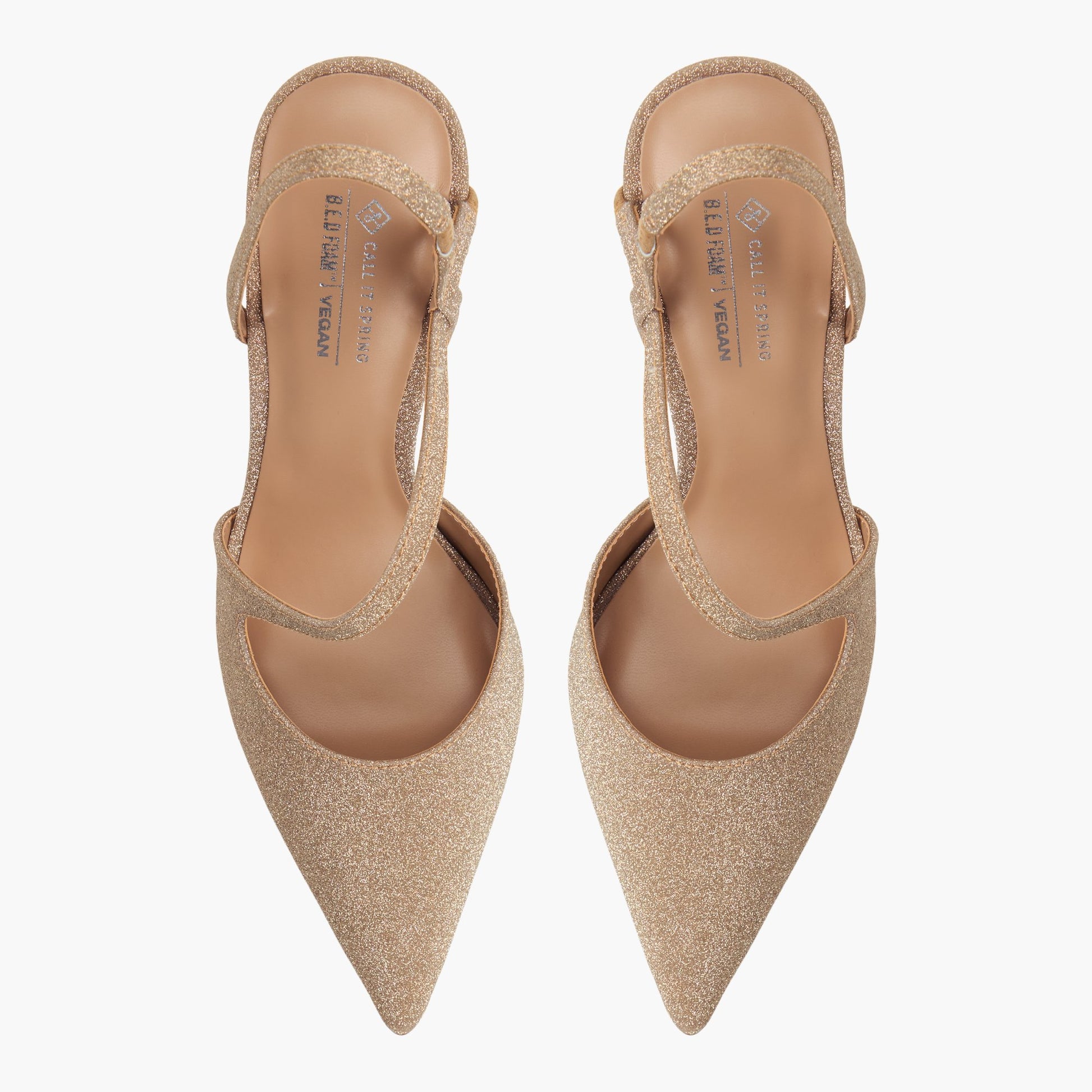 Test FR:Top-down view of the Bronze Amayah Escarpins à talons hauts