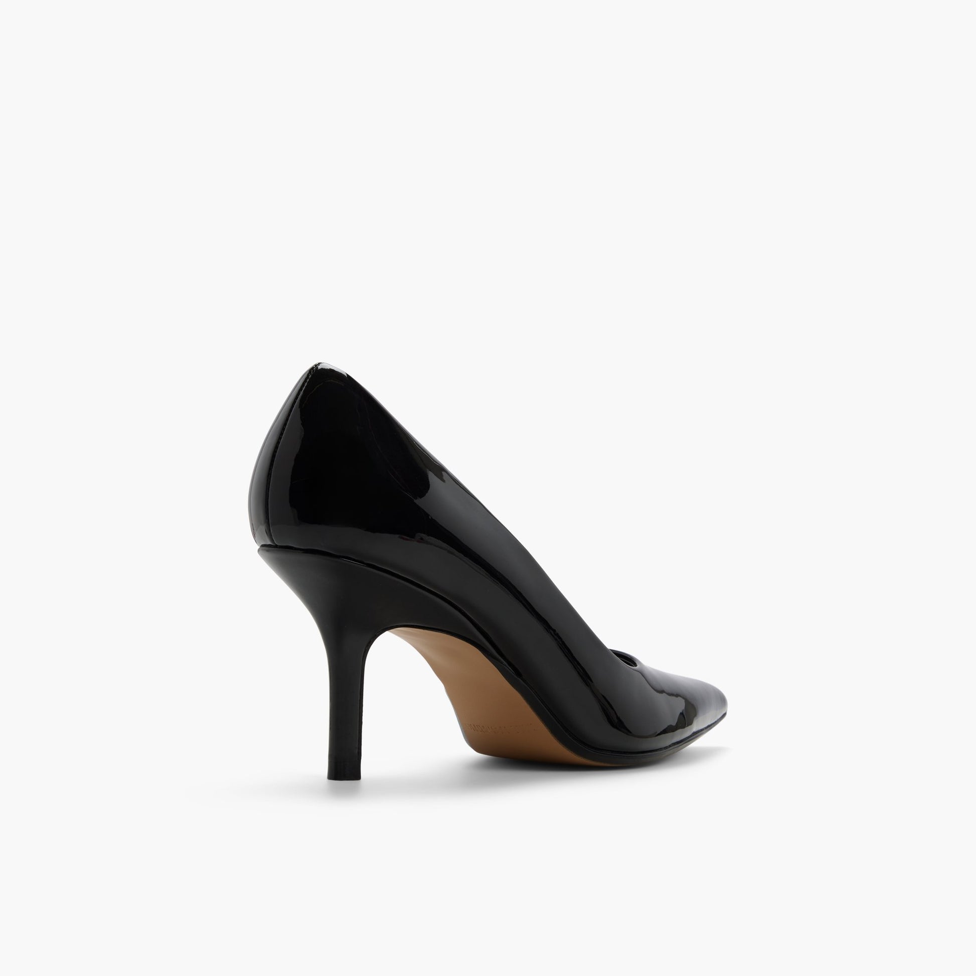 Three-quarter angle of Black Liivelyy Mid-Heel Pumps's back side