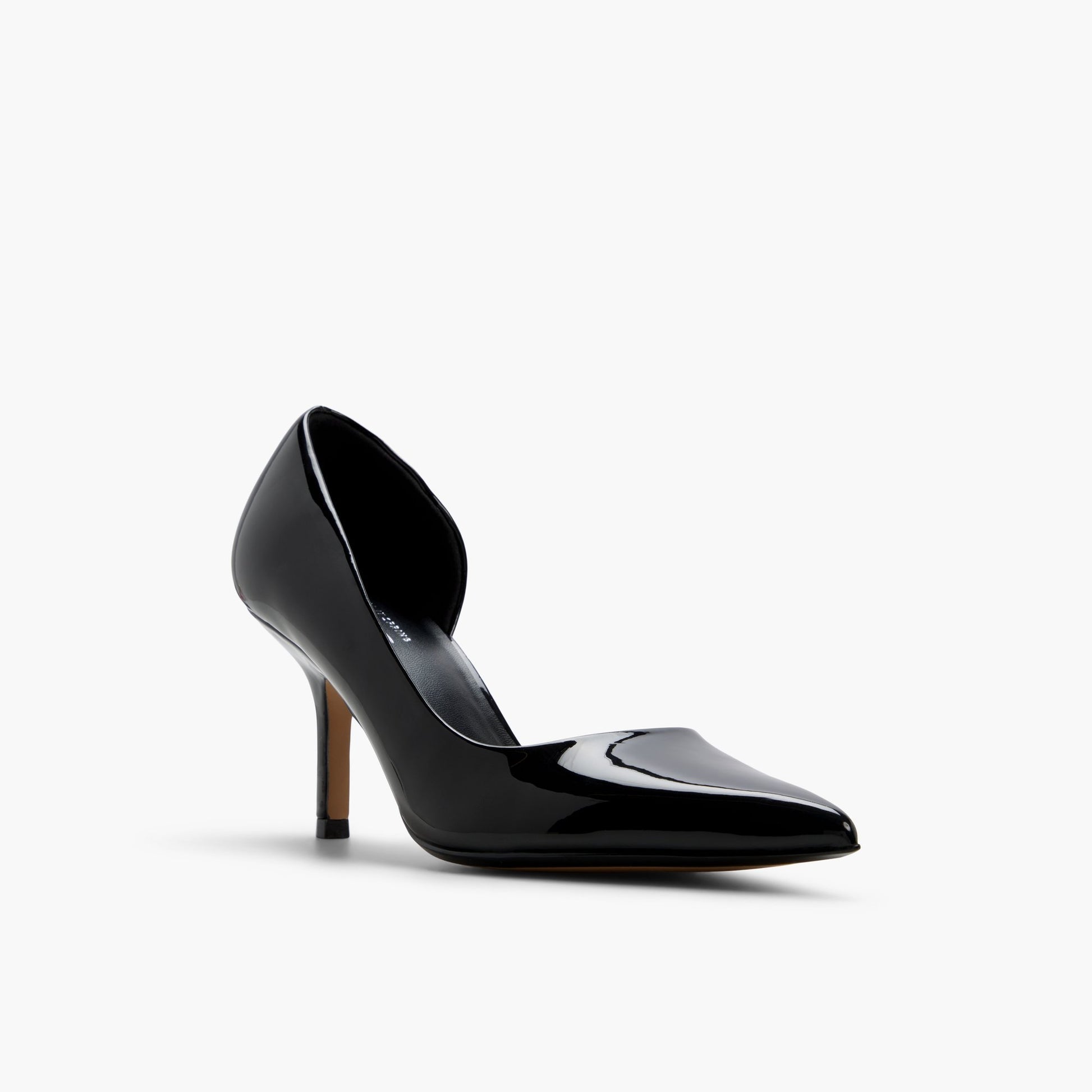 Three-quarter angle of Black Liivelyy Mid-Heel Pumps's front side
