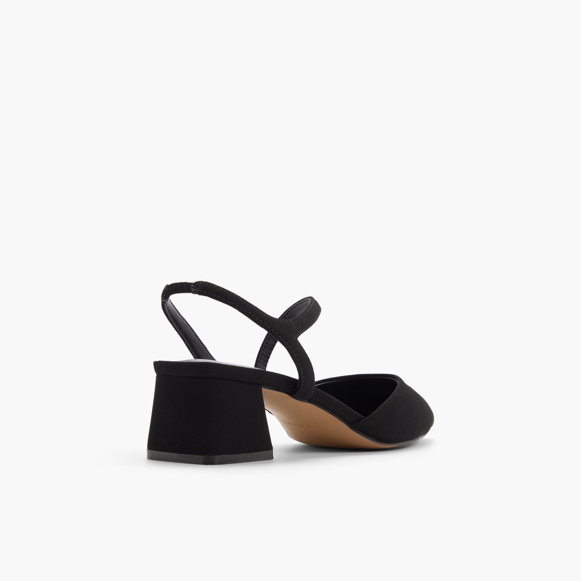 Test FR:Three-quarter angle of Noir Brianah Talons blocs à lanières's back side