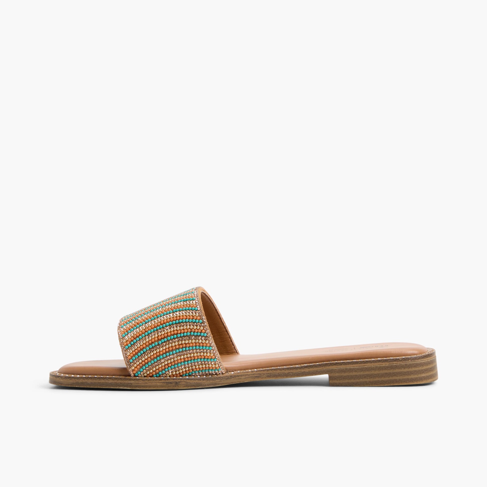 Vue latérale de Multicouleur Indiya Claquettes