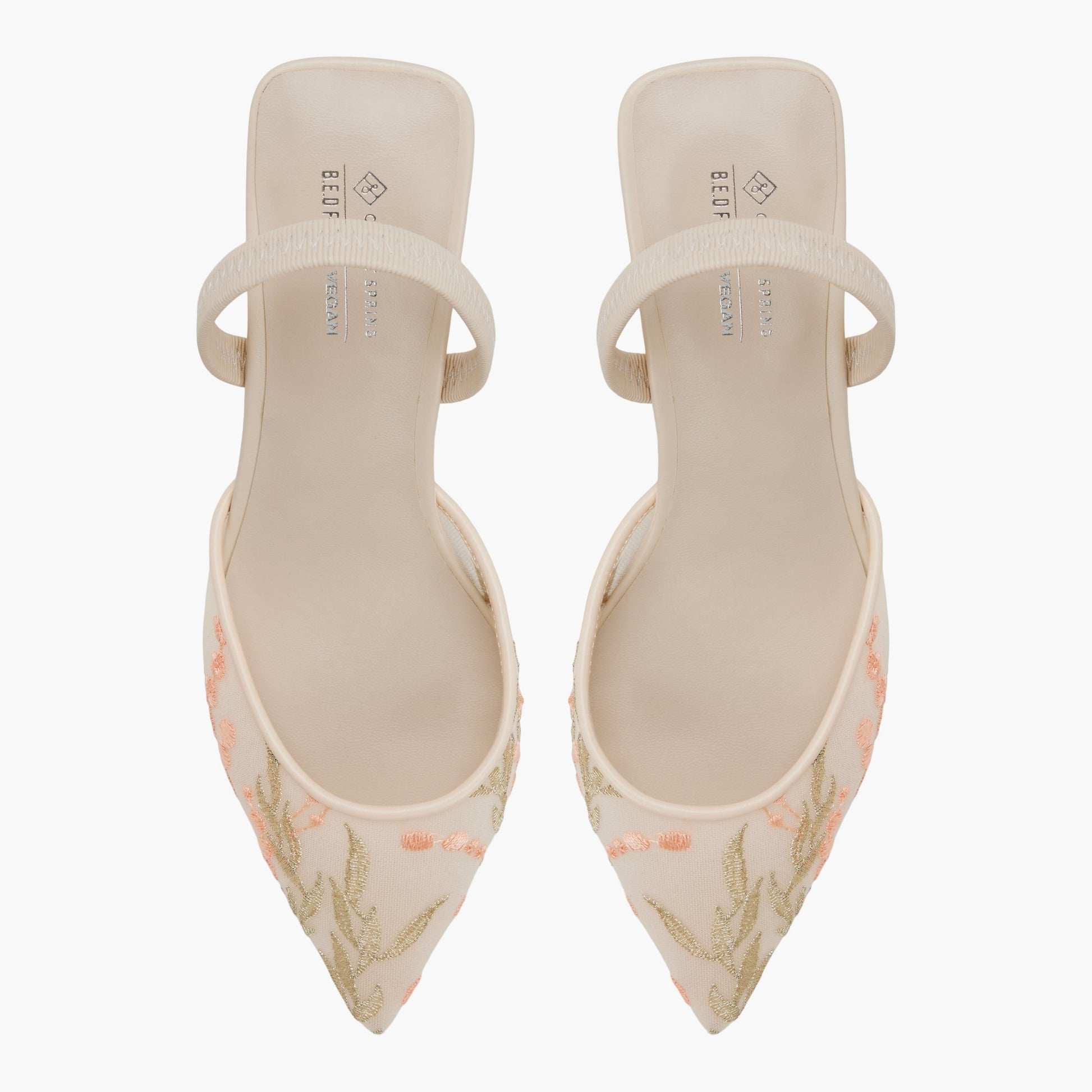 Test FR:Top-down view of the Beige Clair Zaydan Talons moyens