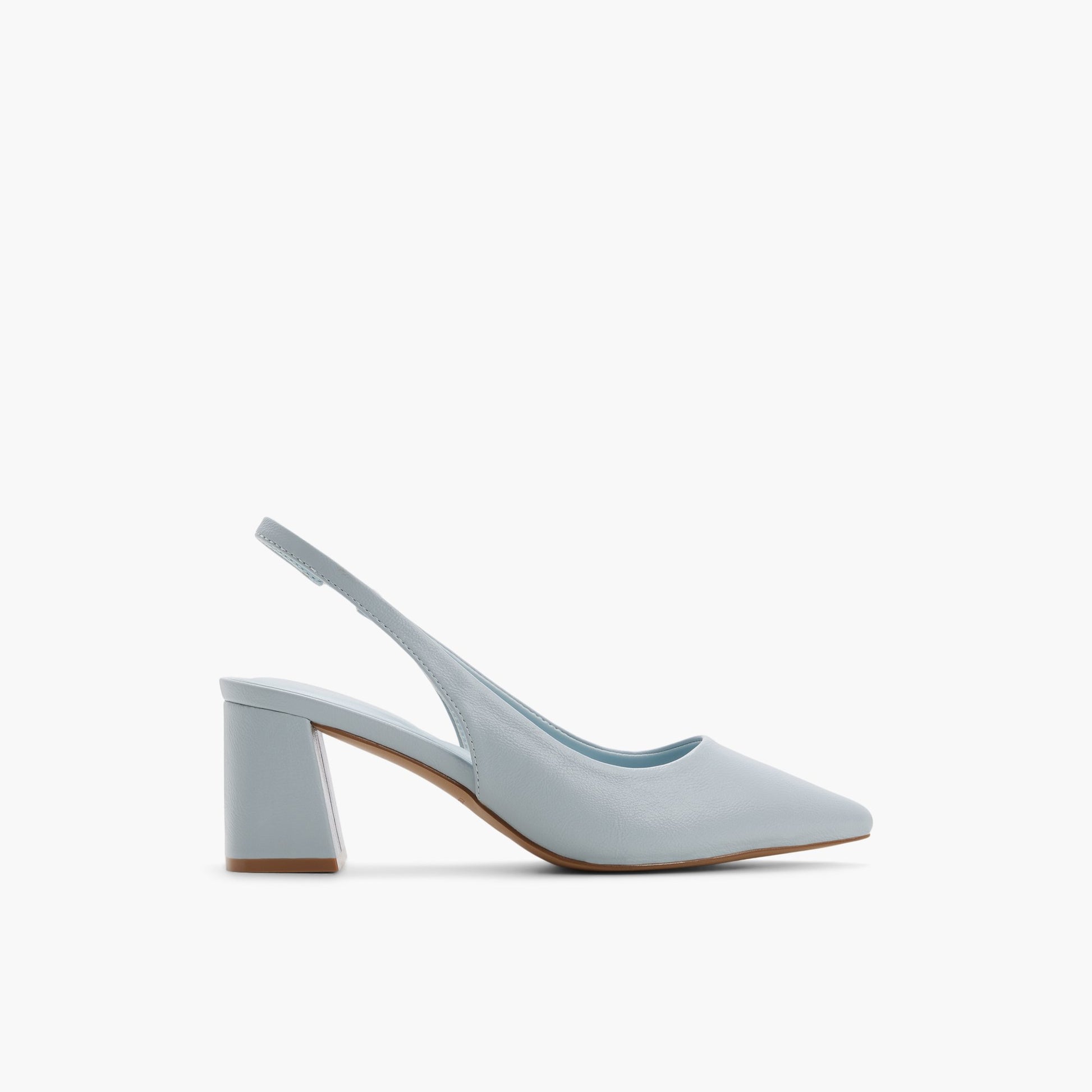 Main View of Light blue Evelyynn Slingback Heels for Womens
