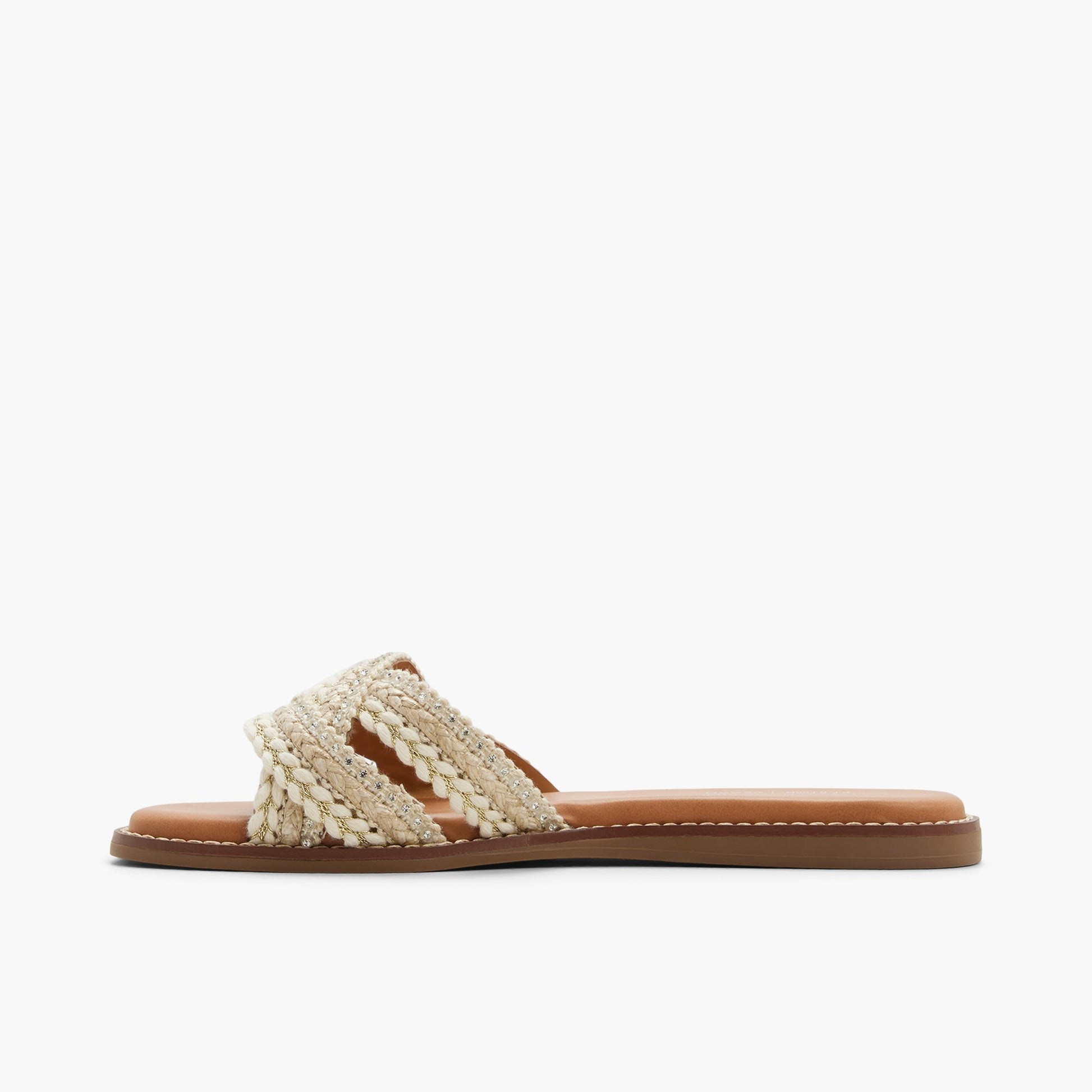 Side view of Other beige Zalani Slides