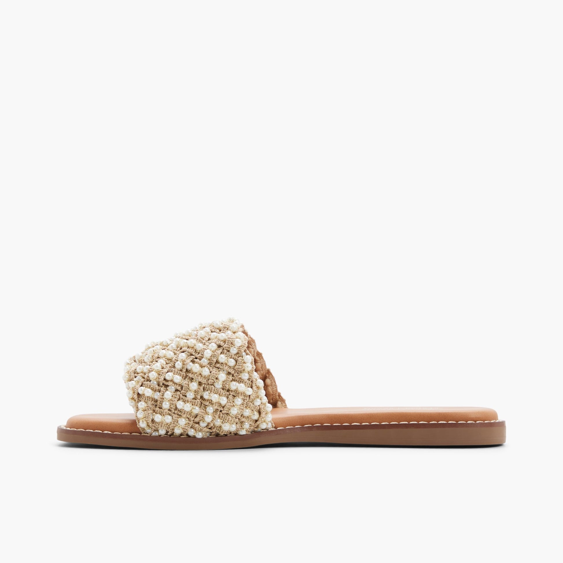 Test FR:Side view of Naturel Ouvert Zalani Claquettes