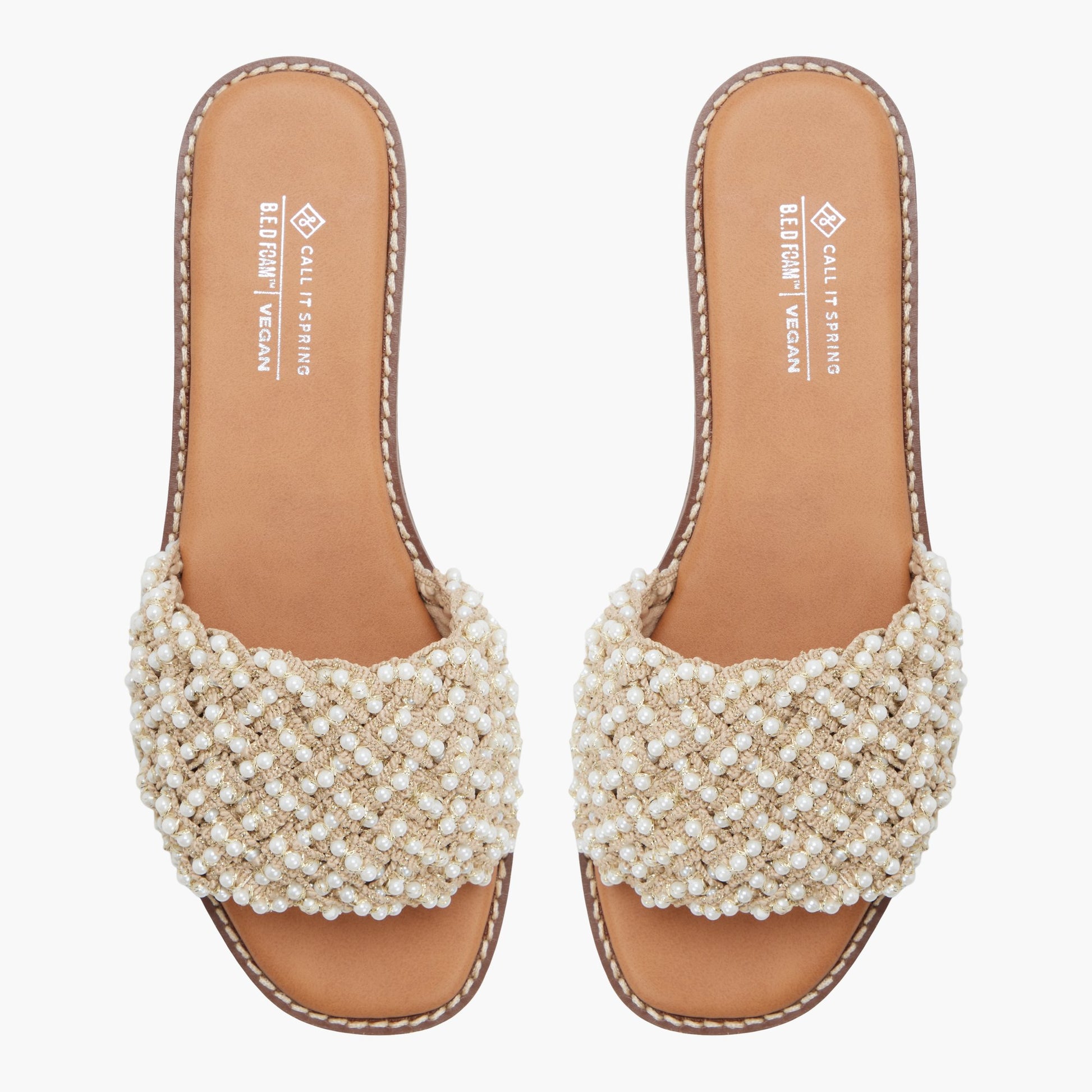 Test FR:Top-down view of the Naturel Ouvert Zalani Claquettes