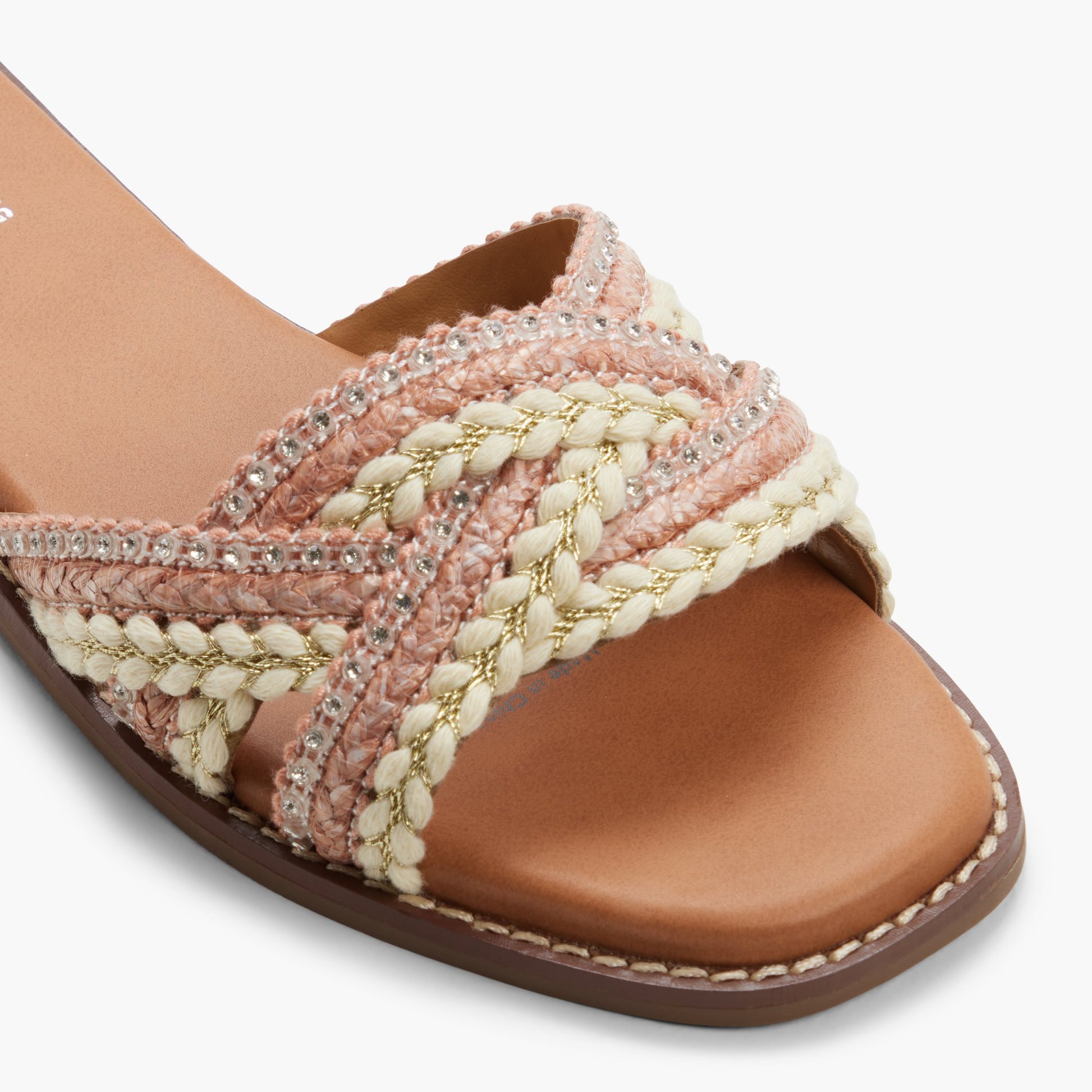 Test FR:Close-up of the Autre Rose Zalani Claquettes