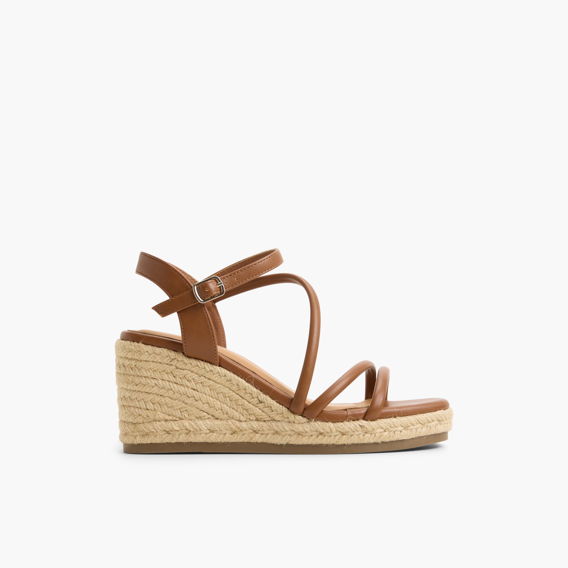 Main View of Cognac Alanah Wedge Sandals for Womens