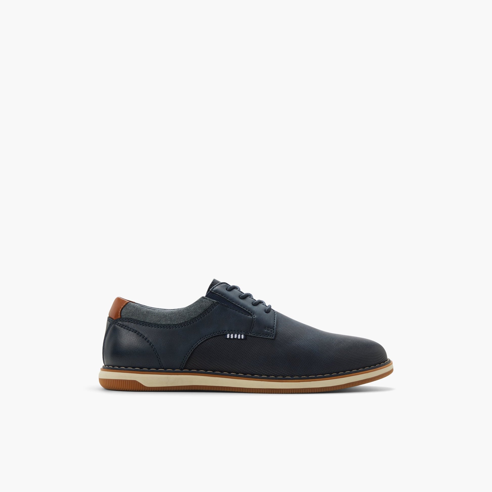 Main View of Navy Bellis Derby Shoes for Mens