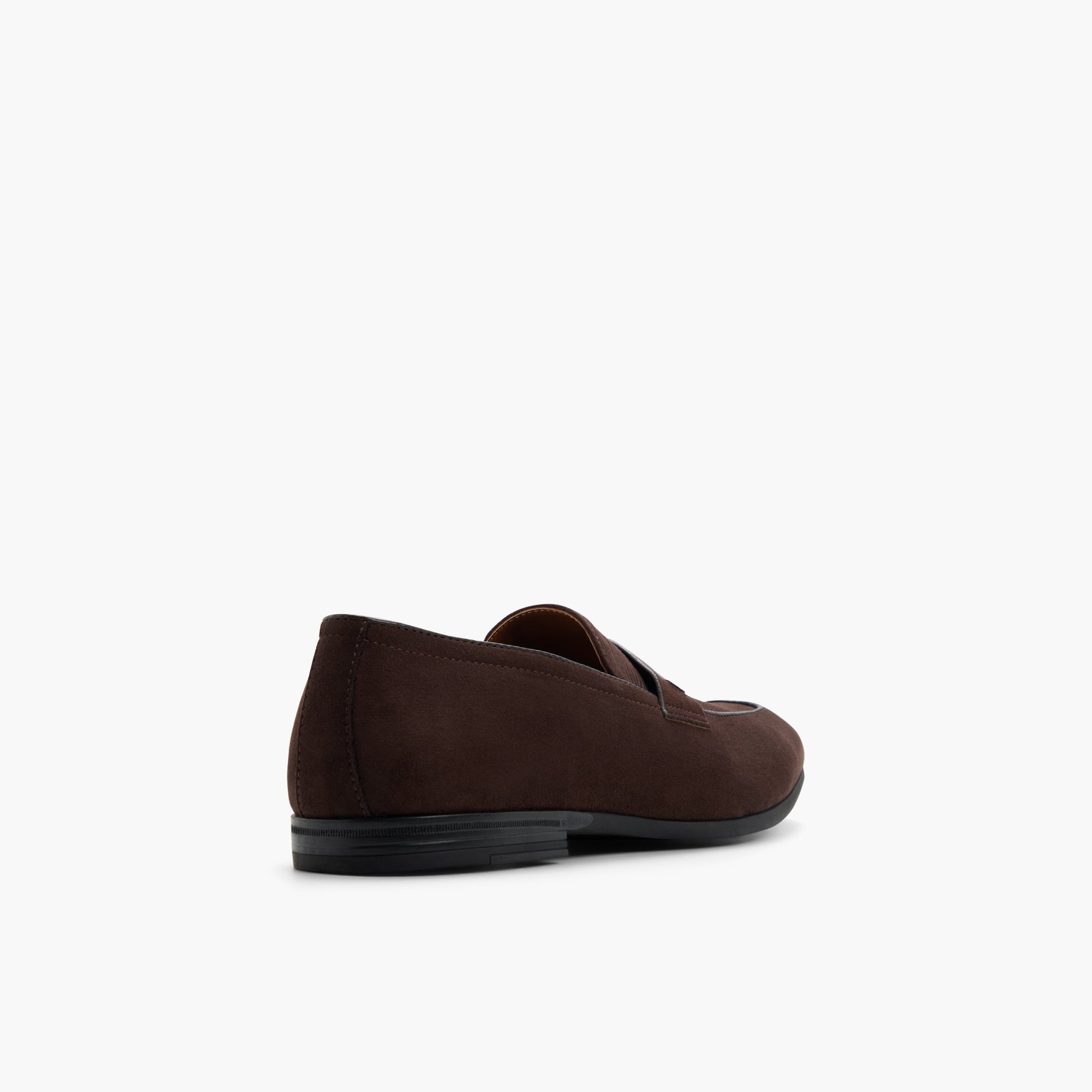 Three-quarter angle of Brown Rexford Loafers's back side