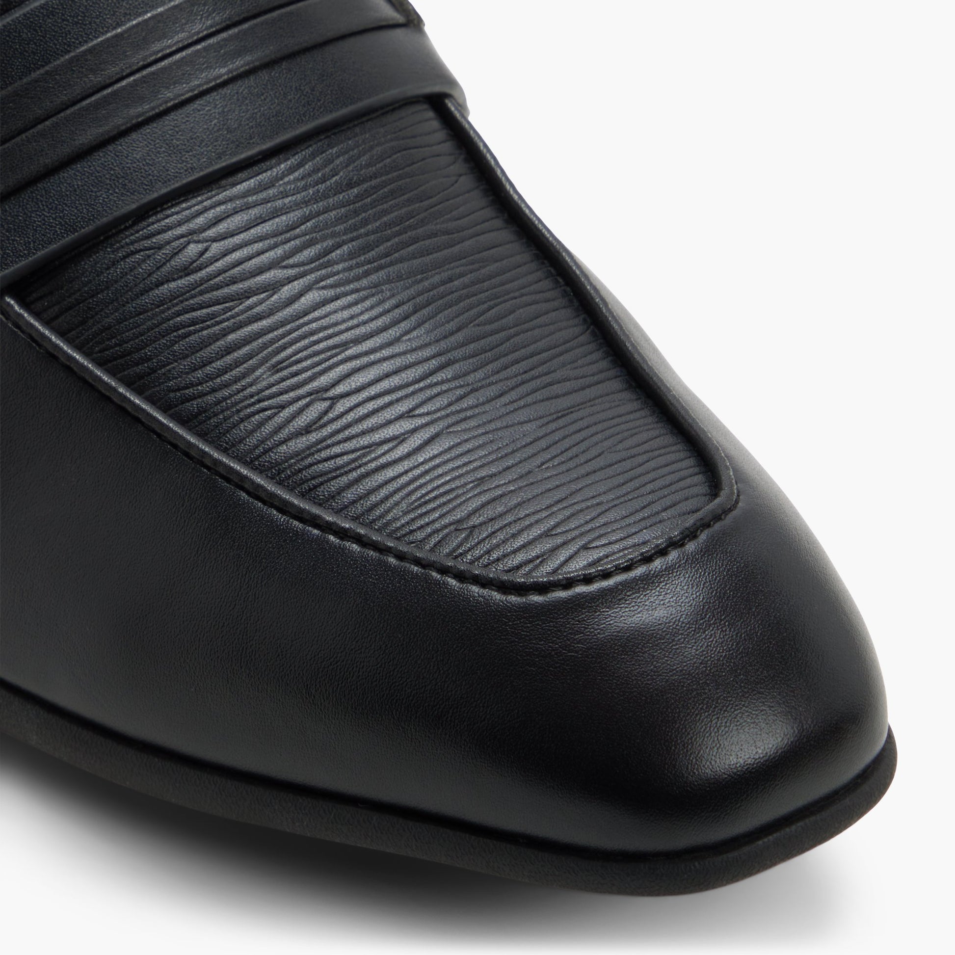 Close-up of the Black Rexford Loafers