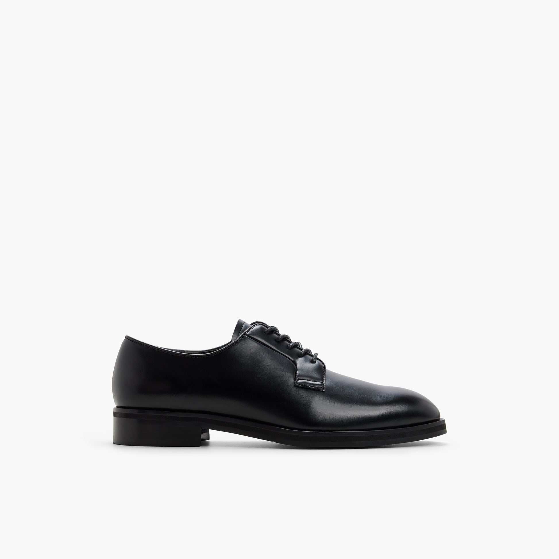 Main View of Black Whittier Derby Shoes for Mens