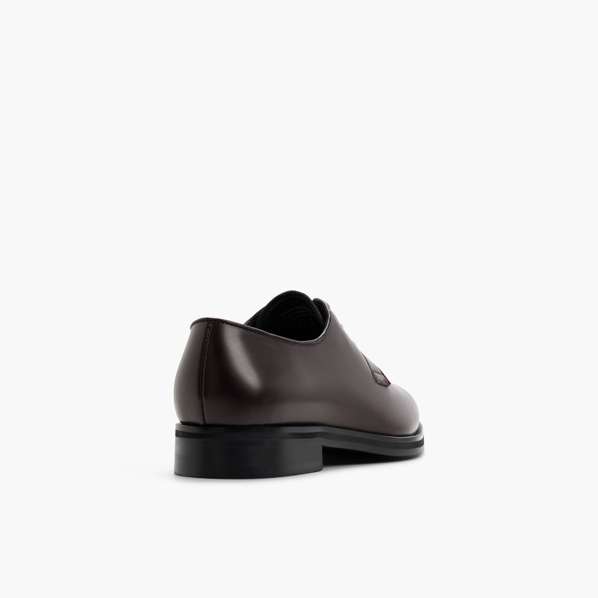 Three-quarter angle of Dark brown Whittier Derby Shoes's back side