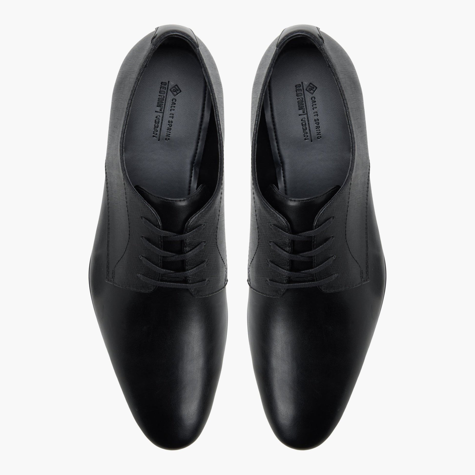 Test FR:Top-down view of the Noir Dartmouth Chaussures derby